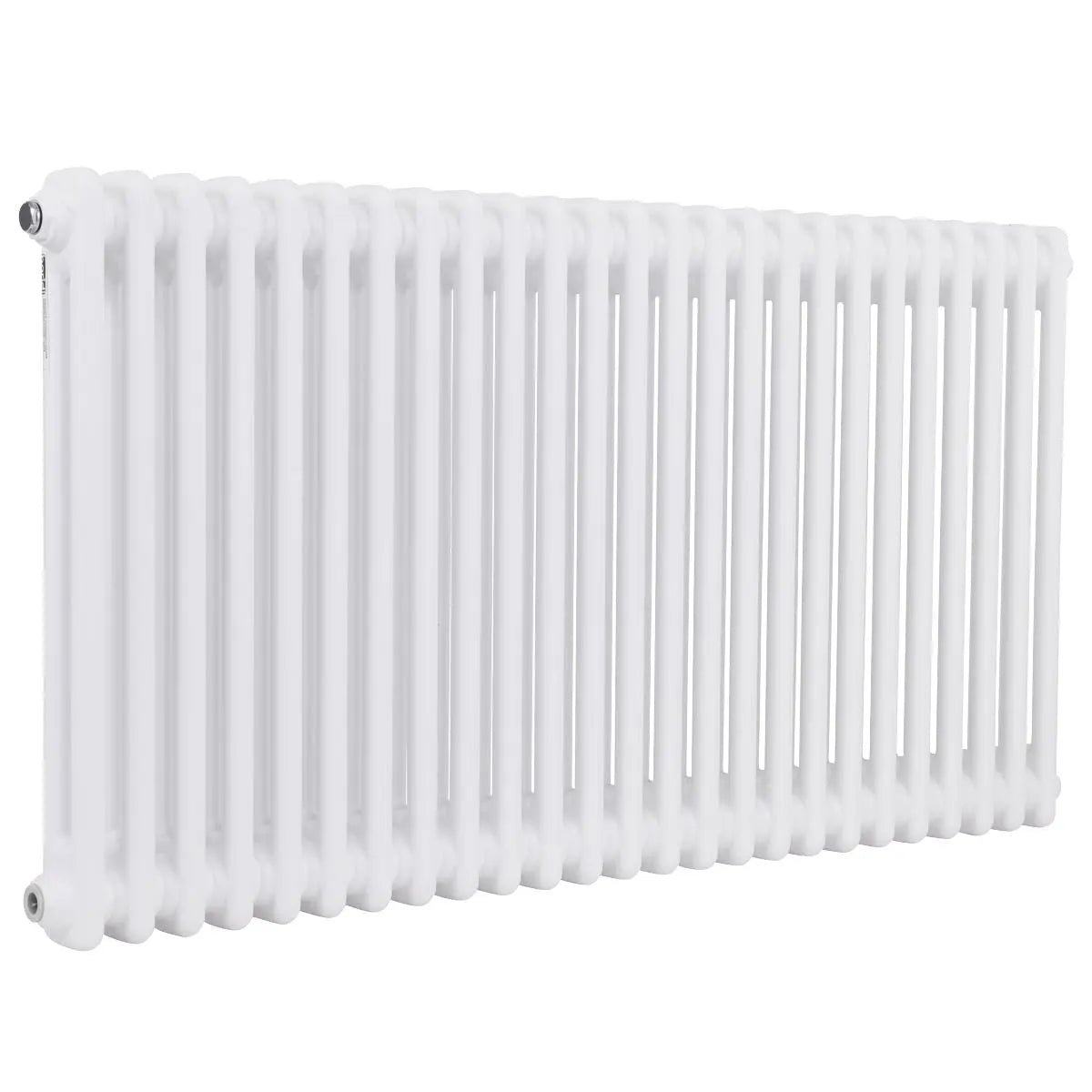 Baridi Horizontal Traditional 2 Column Radiator 600 x 1147mm – White White Rose Tools