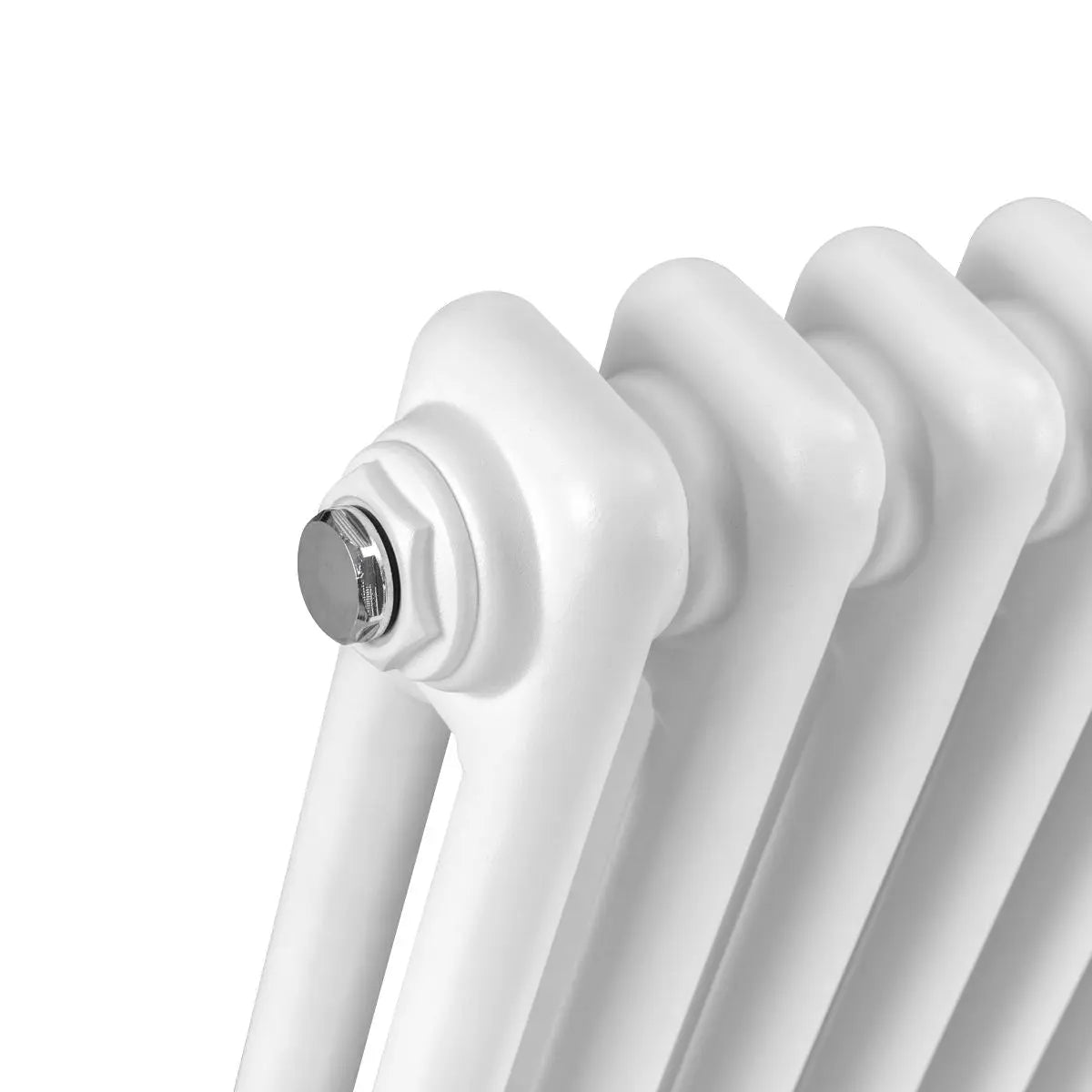 Baridi Horizontal Traditional 2 Column Radiator 600 x 1147mm – White White Rose Tools