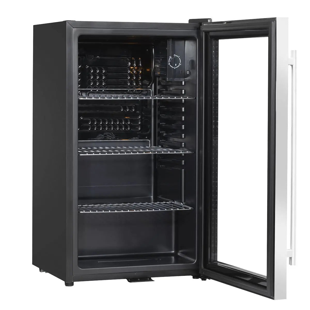 Baridi Under Counter Wine/Drink/Beverage Cooler/Fridge, Built-In Thermostat, Energy Class E, 85 Litre - Stainless Steel  White Rose Tools