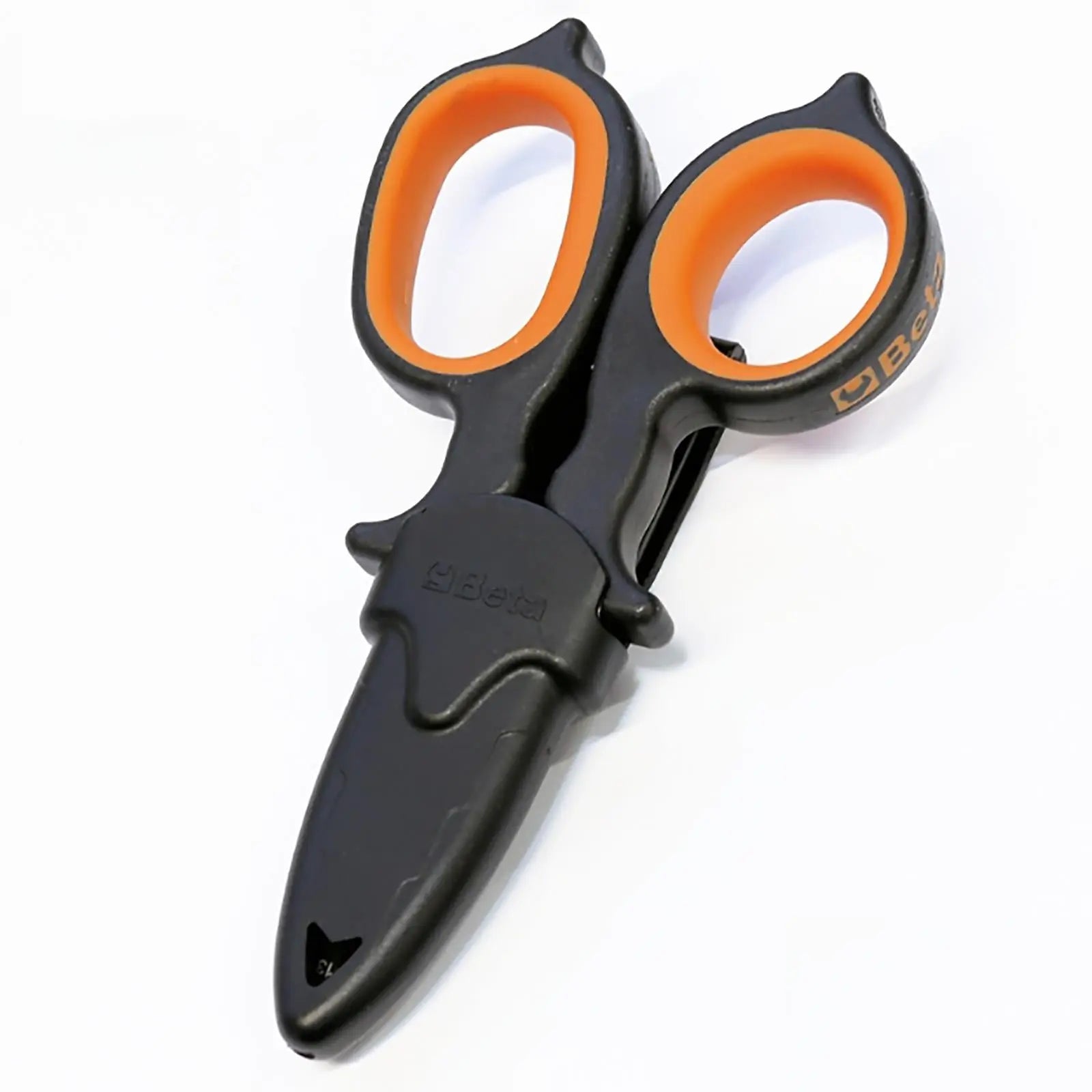 Beta Double Acting Electricians Scissors DLC Diamond Like Carbon Stainless Steel 150mm 1128BAX  White Rose Tools