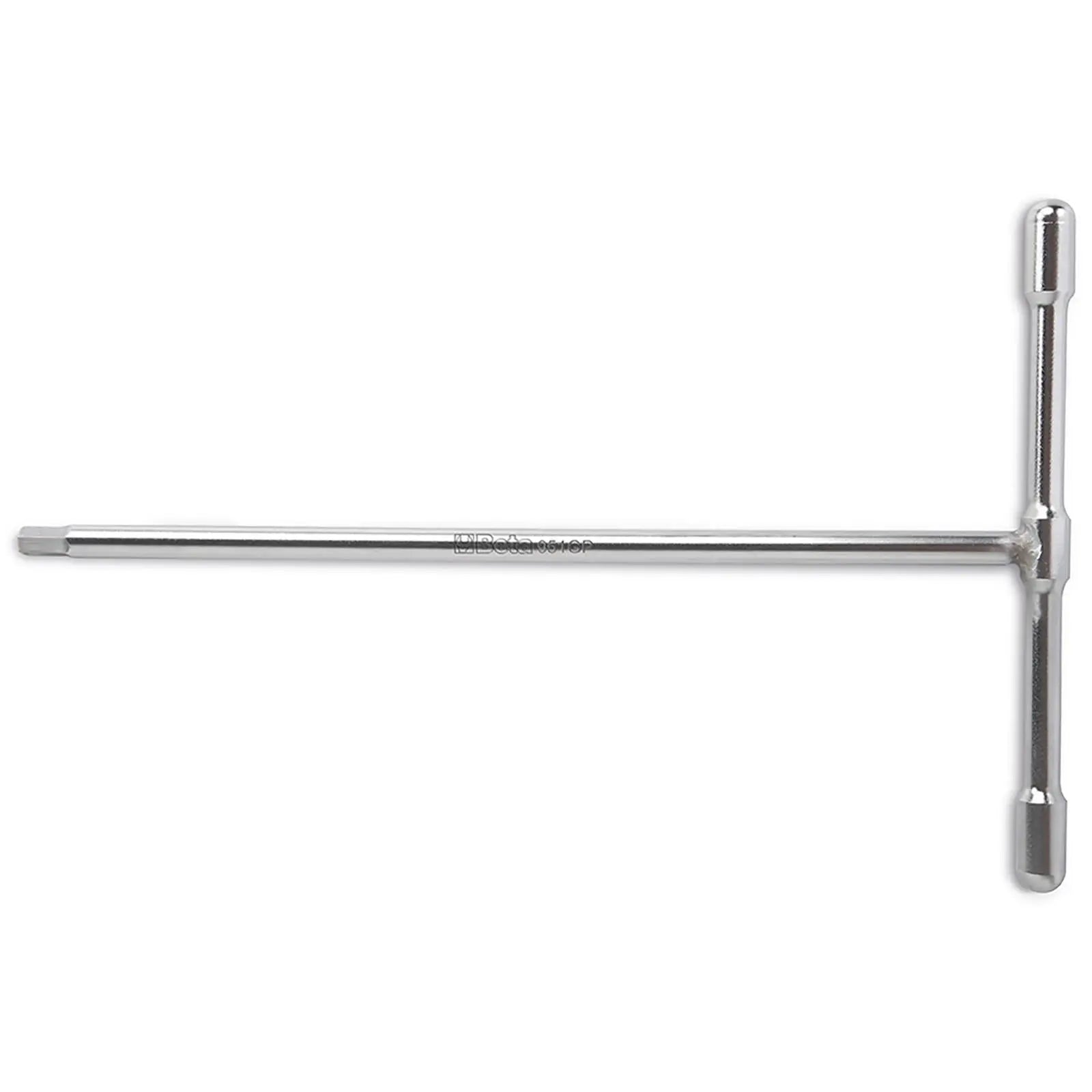 Beta Tools T-Handle Hex Key Wrench Set 3-10mm Male End 6 Pieces 951GP/S6 White Rose Tools