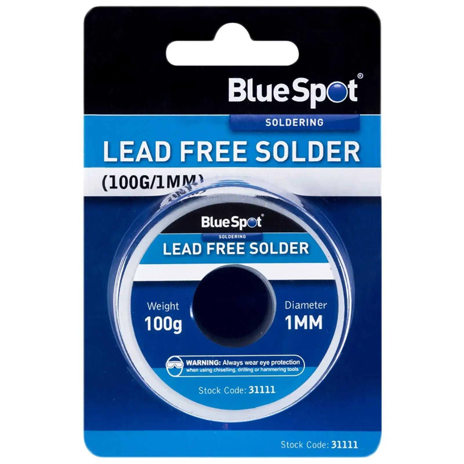 BlueSpot 100g 1mm Lead Free Solder on Reel