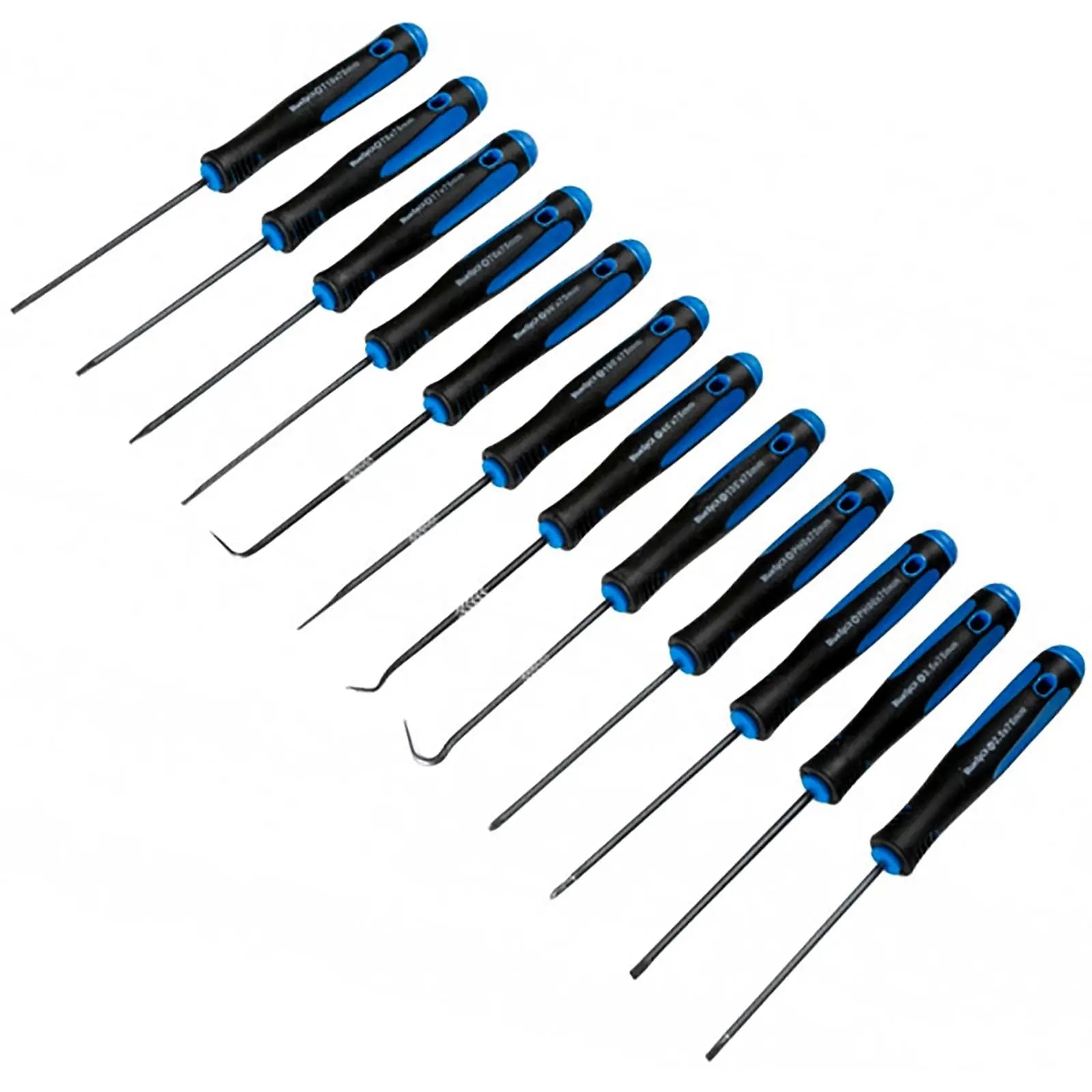 BlueSpot 12 Piece Precision Screwdriver and Pick Set