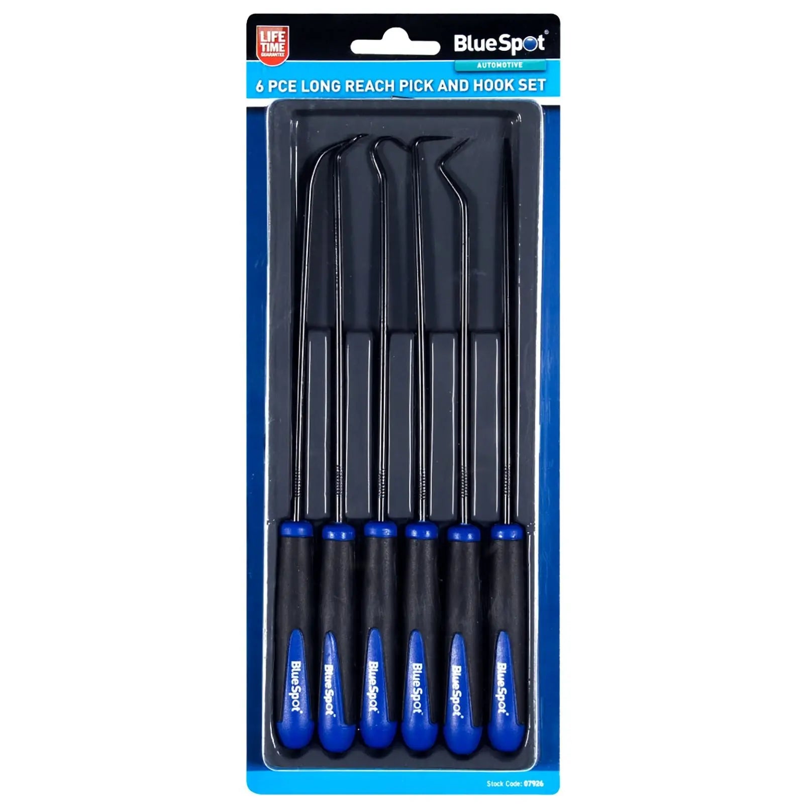 BlueSpot 6 Piece Long Reach Hook and Pick Set