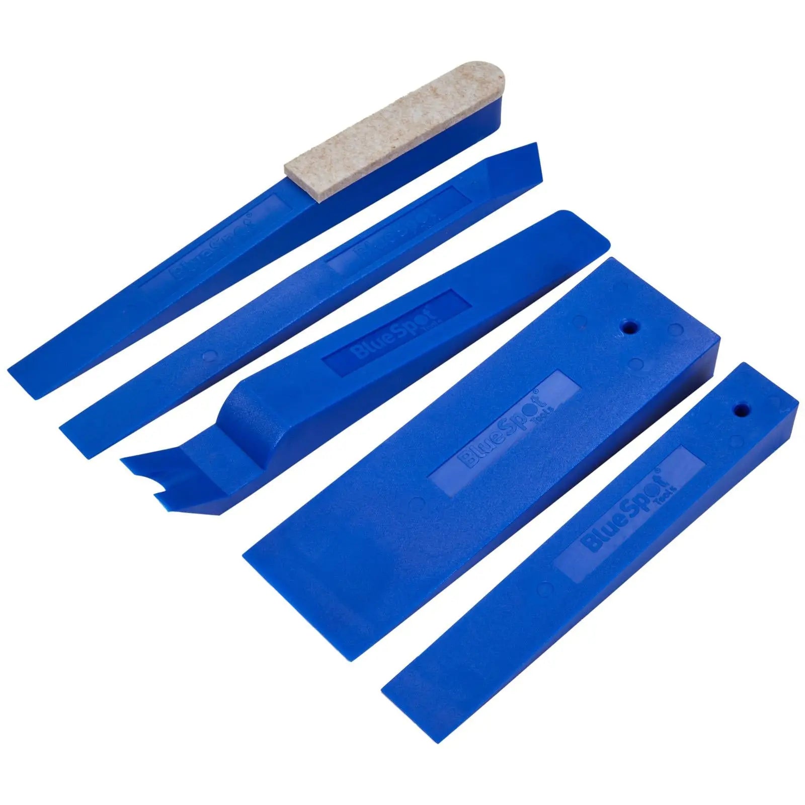 BlueSpot Assembly Panel Wedge Tool Set 5 Piece White Rose Tools