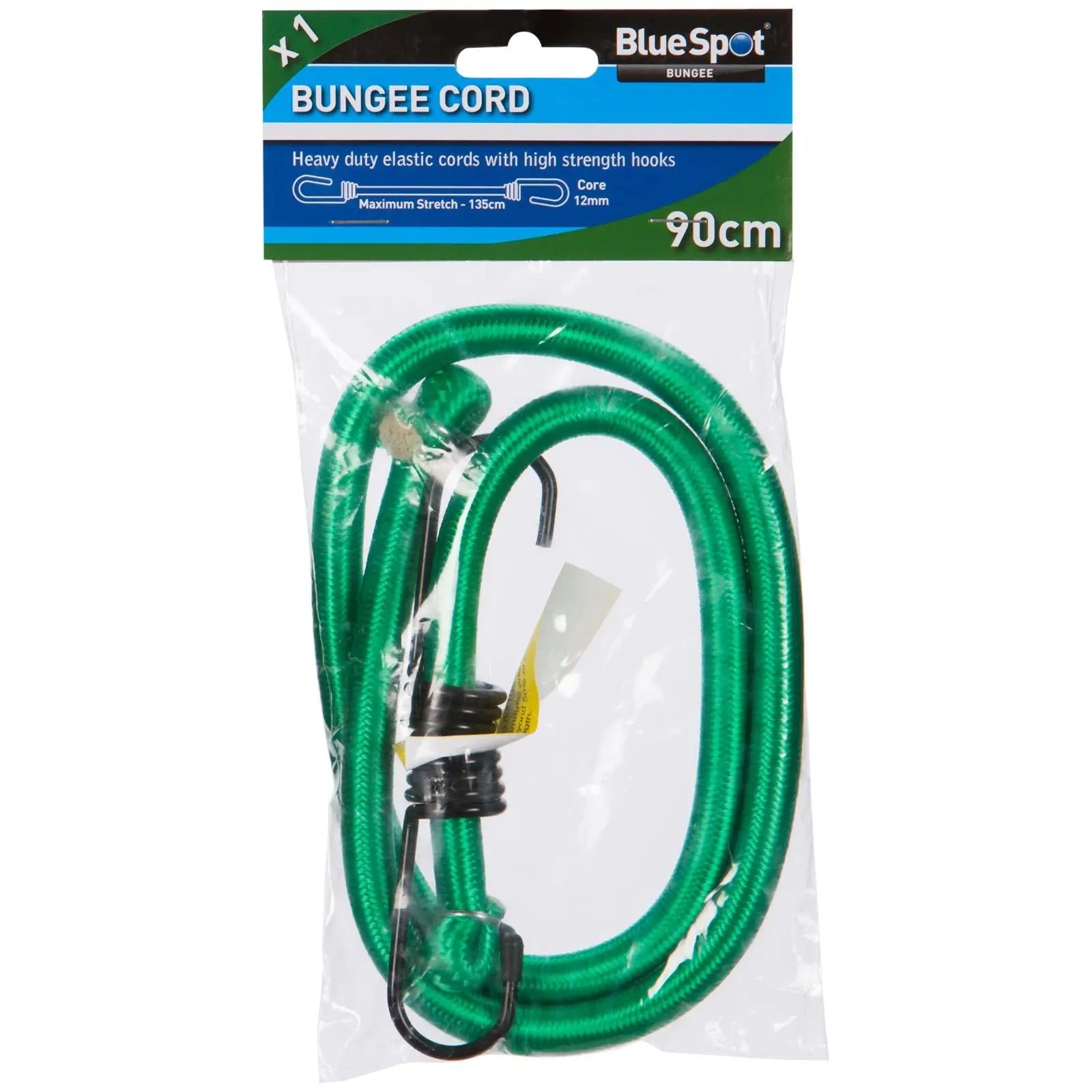 BlueSpot Bungee Cord 90cm Green White Rose Tools