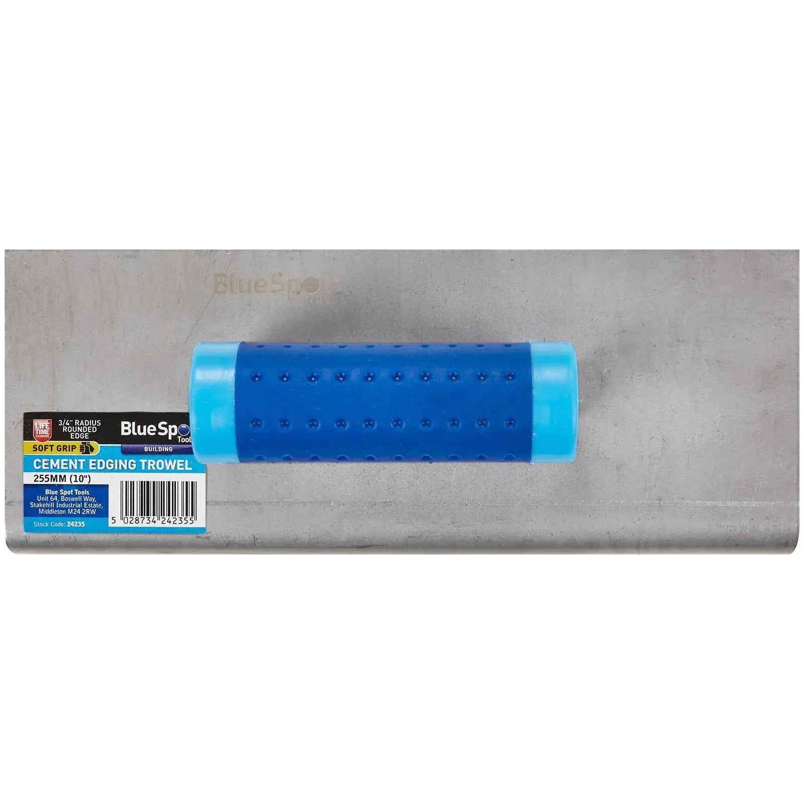 BlueSpot Cement Edging Trowel Soft Grip 255mm White Rose Tools