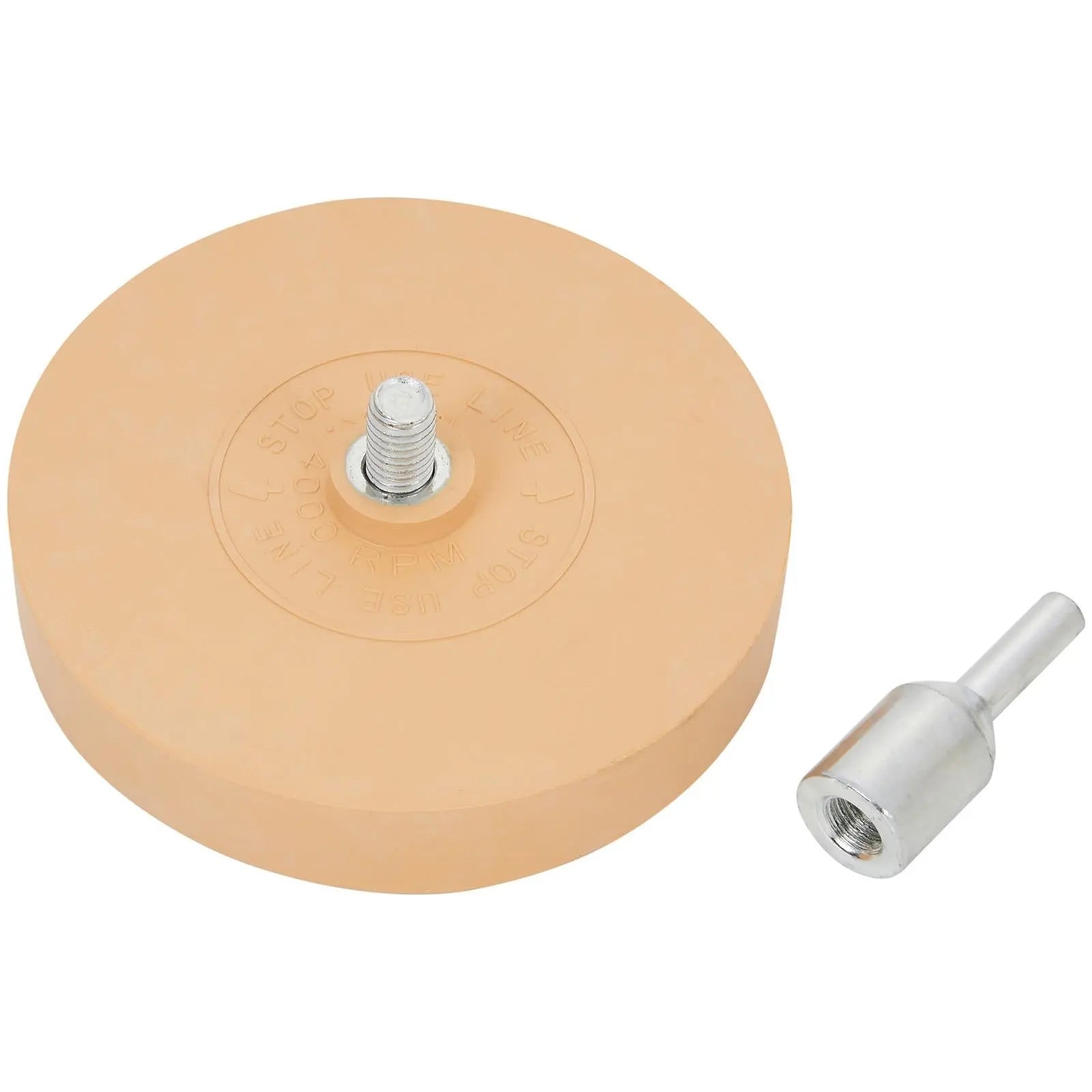 BlueSpot Decal Removing Rubber Wheel 88mm 3 1/2 White Rose Tools