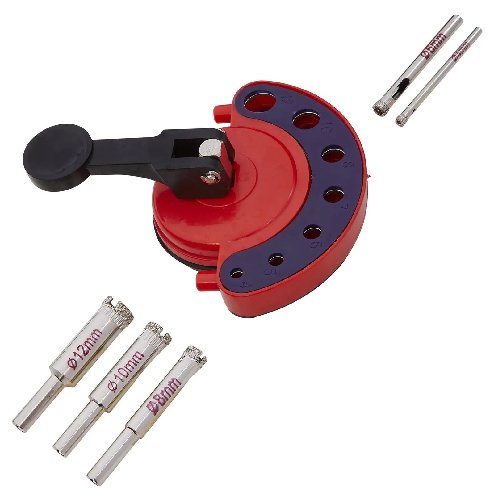 BlueSpot Diamond Core And Suction Jig Set 6 Pieces