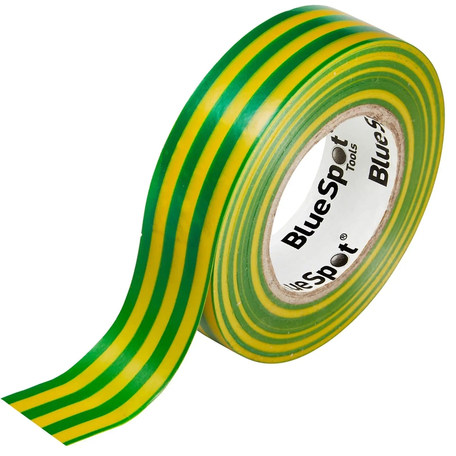 BlueSpot Electrical Insulation Tape Earth (Yellow and Green) PVC 19mm x 20m