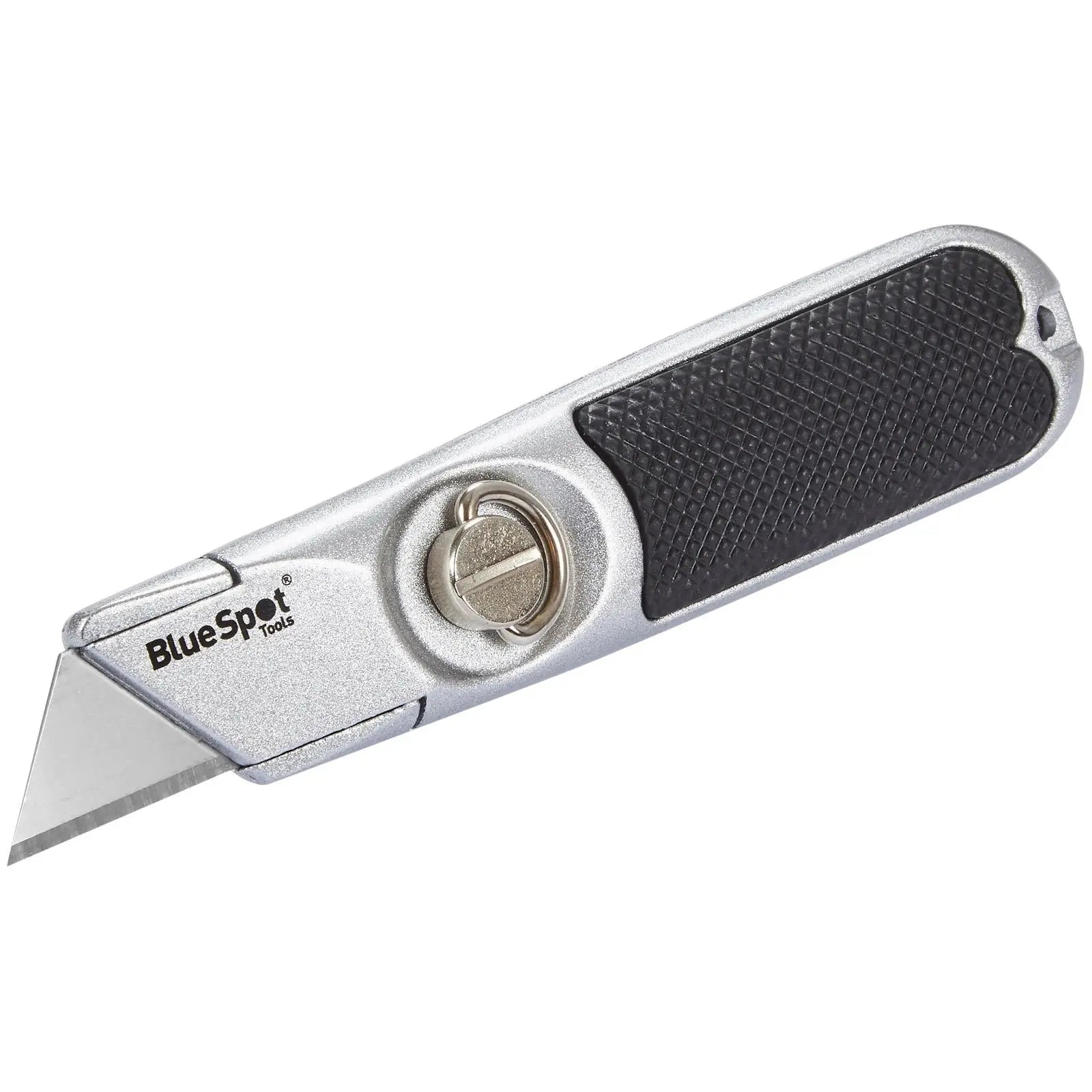 BlueSpot Fixed Blade Utility Knife Zinc Soft Grip White Rose Tools