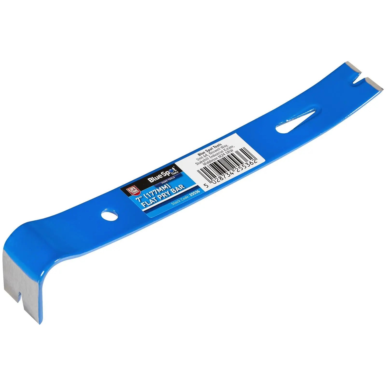 BlueSpot Flat Pry Bar 180mm 7in White Rose Tools