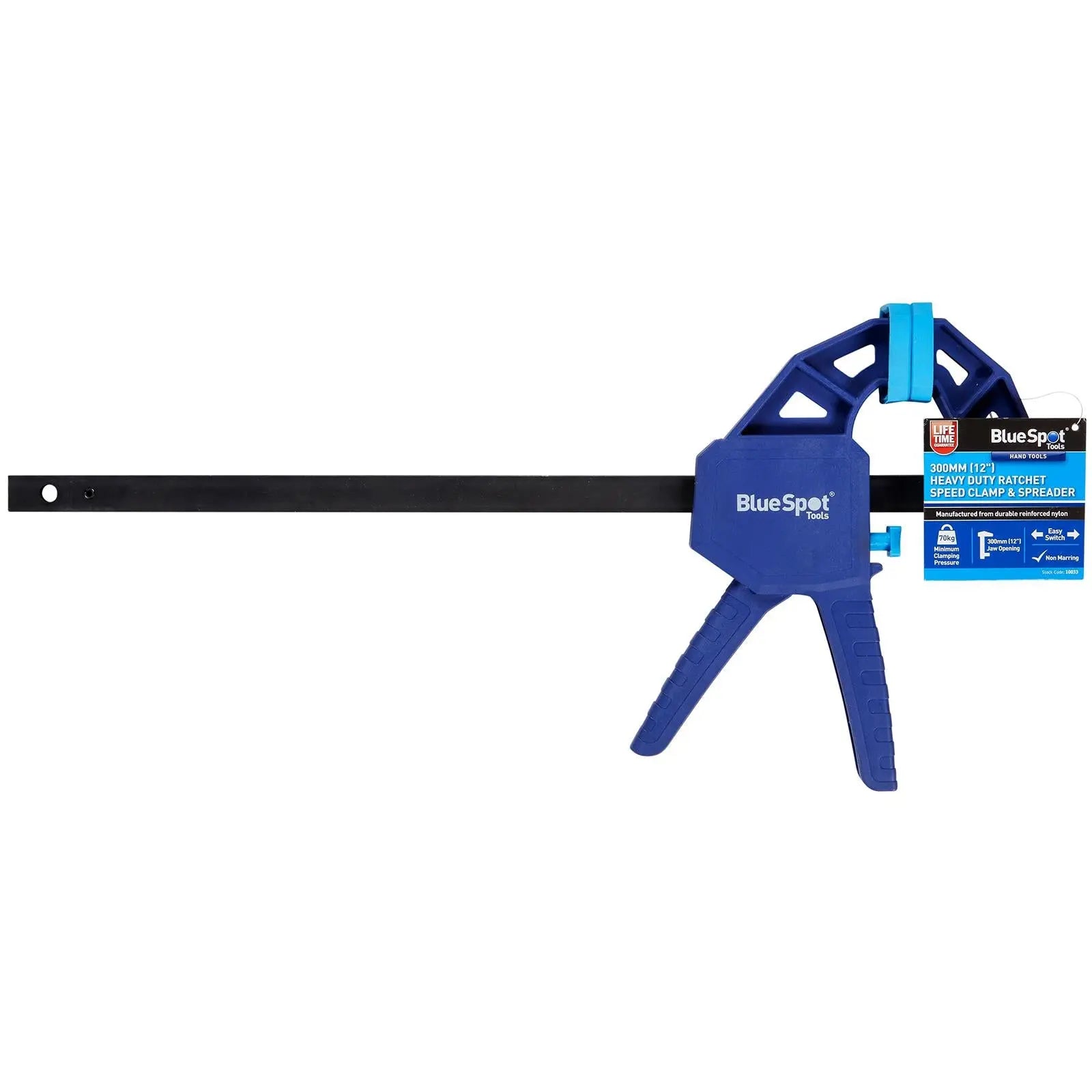 BlueSpot Heavy Duty Ratchet Speed Clamp & Spreader 300mm (12")