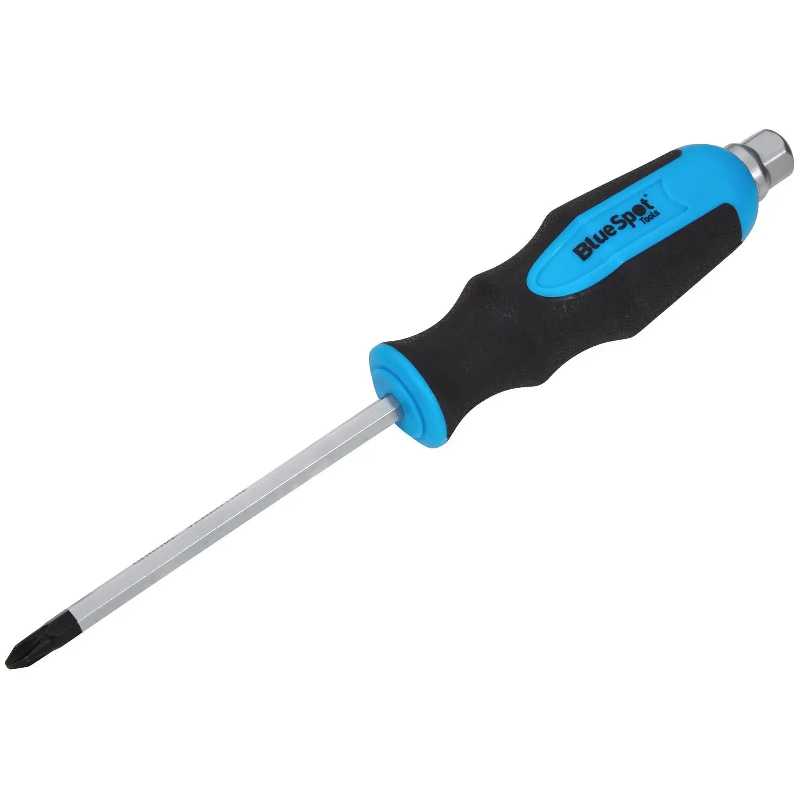 BlueSpot Hex Bolster Screwdriver Phillips PH2 x 100mm PH White Rose Tools