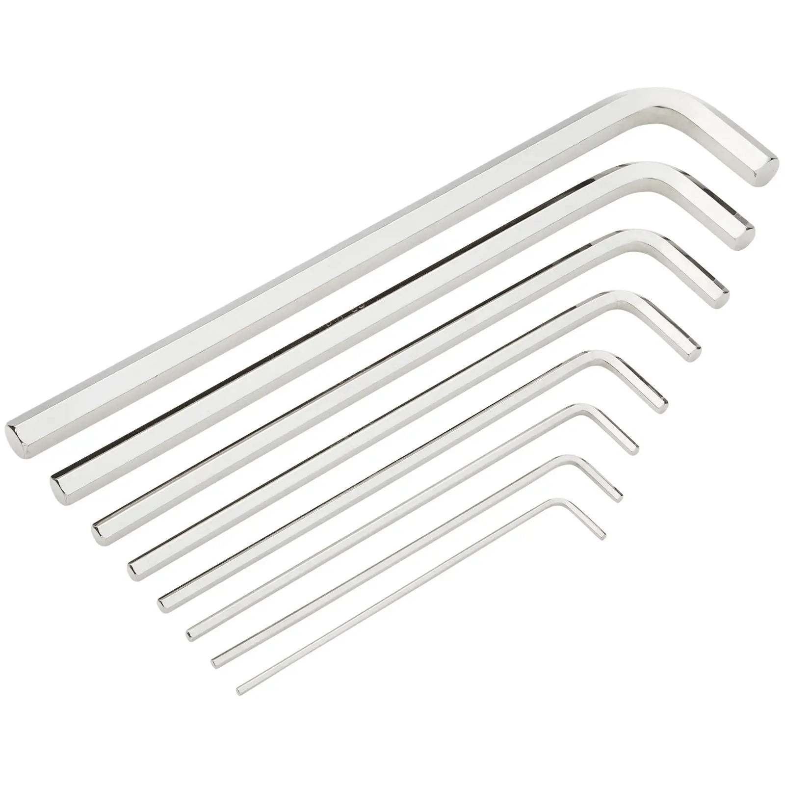 BlueSpot Hex Key Set with T-Handle Adaptor 8 Piece 2-10mm White Rose Tools