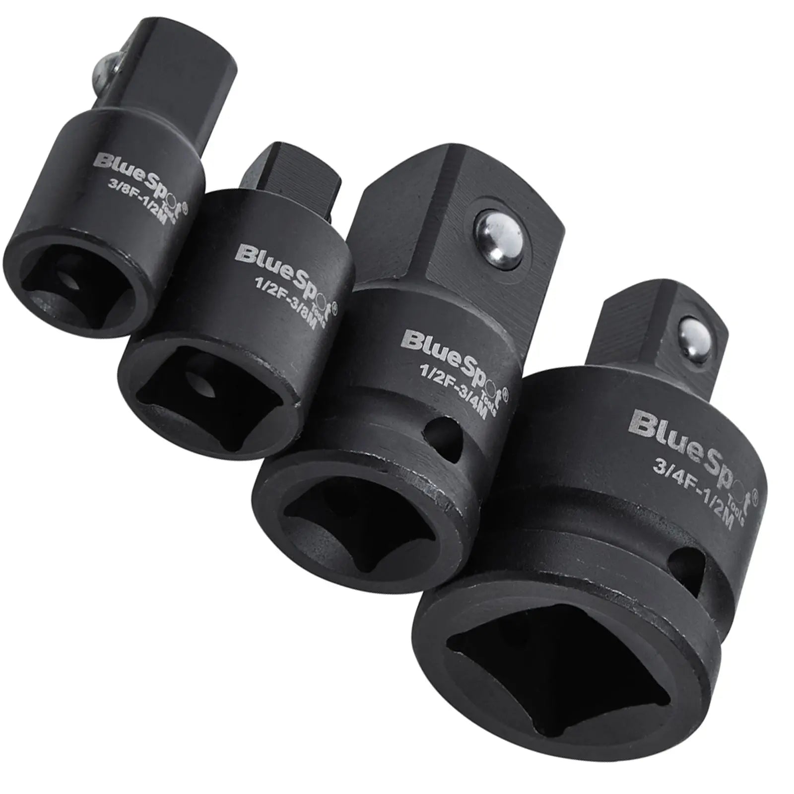 BlueSpot Impact Socket Adaptor Set 4 Piece 3/8" 1/2" 3/4