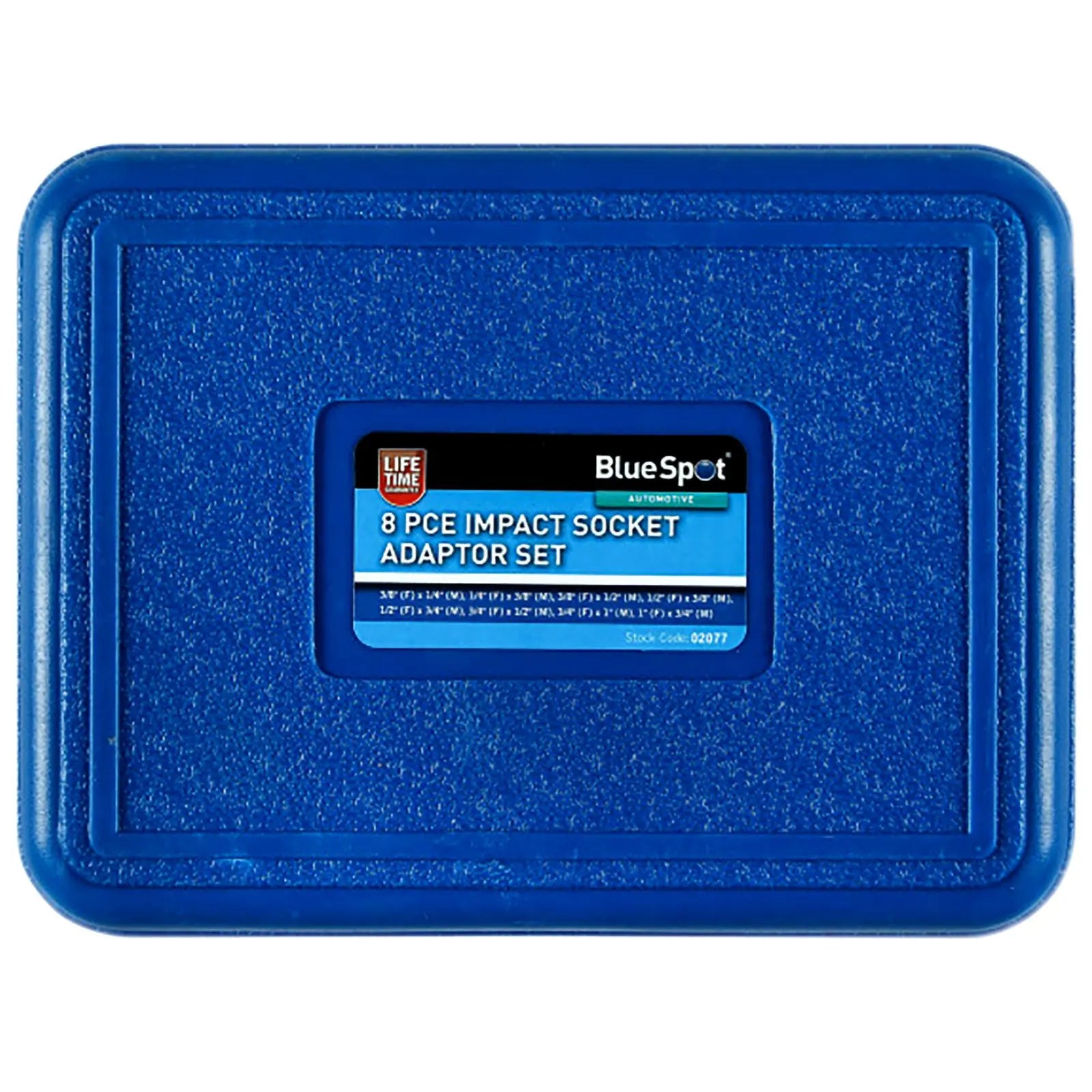 BlueSpot Impact Socket Adaptor Set 8 Piece in Storage Case