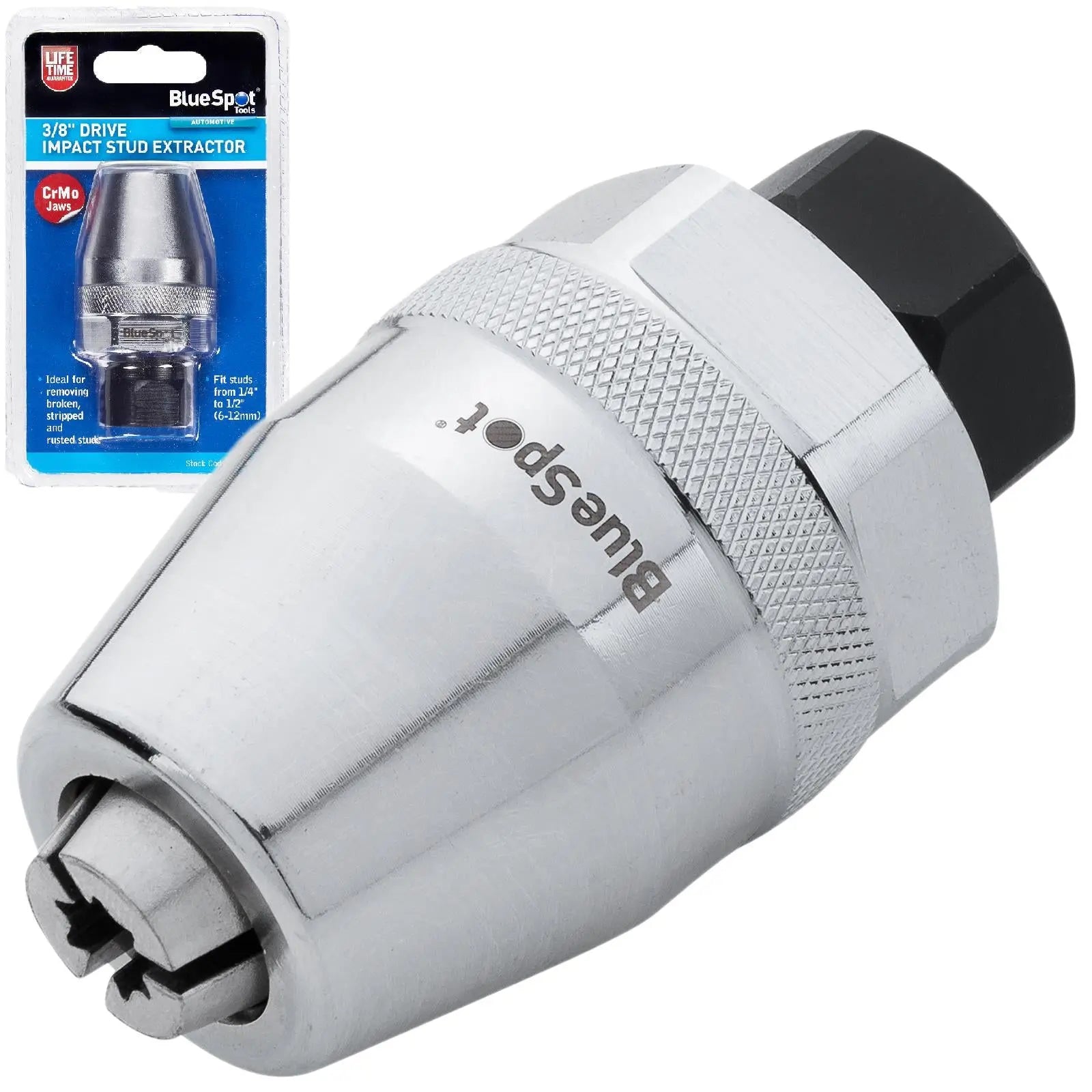BlueSpot Impact Stud Bolt Extractor Remover 3/8" Drive 6-12mm