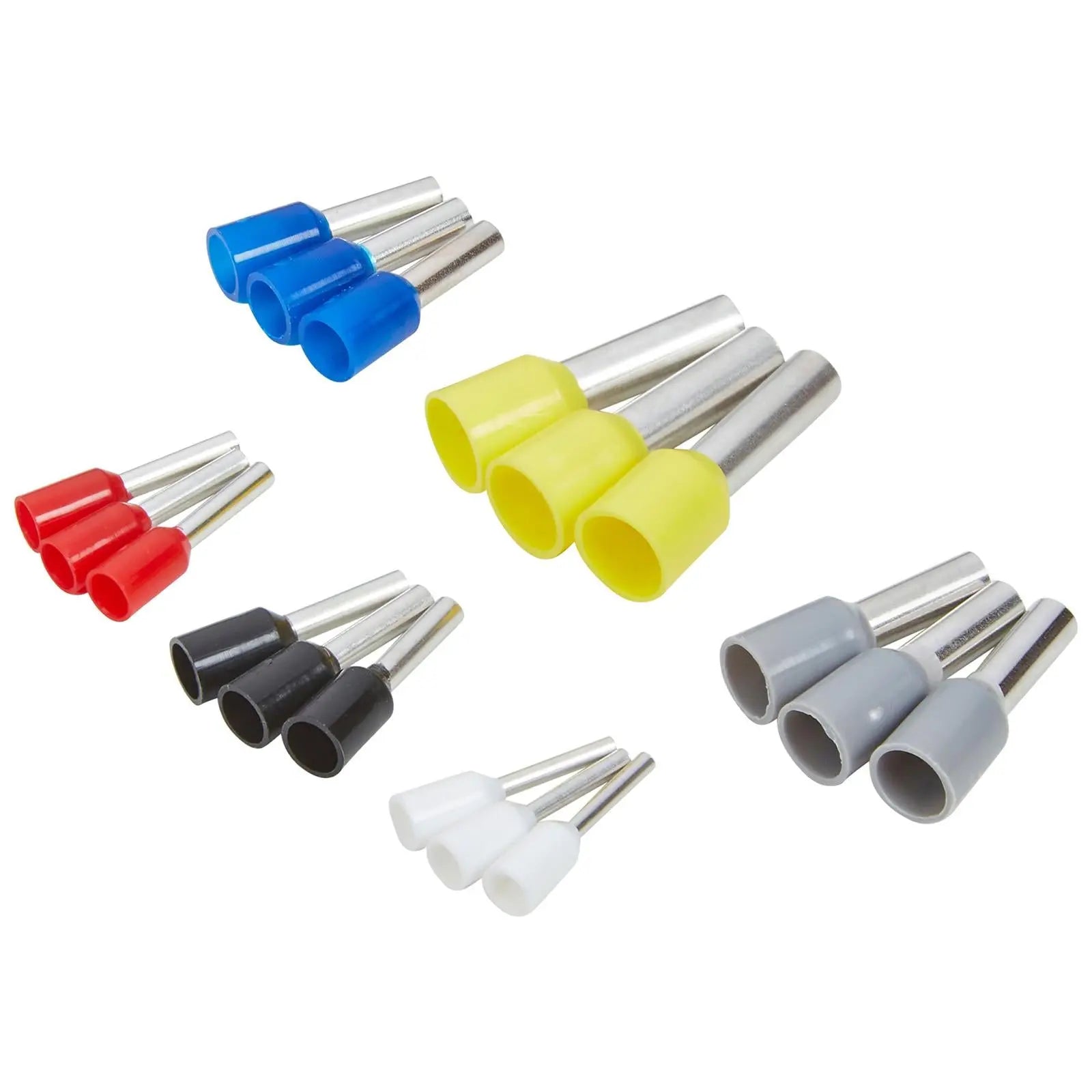 BlueSpot Insulated Wire Ferrules Assortment 93 Piece White Rose Tools