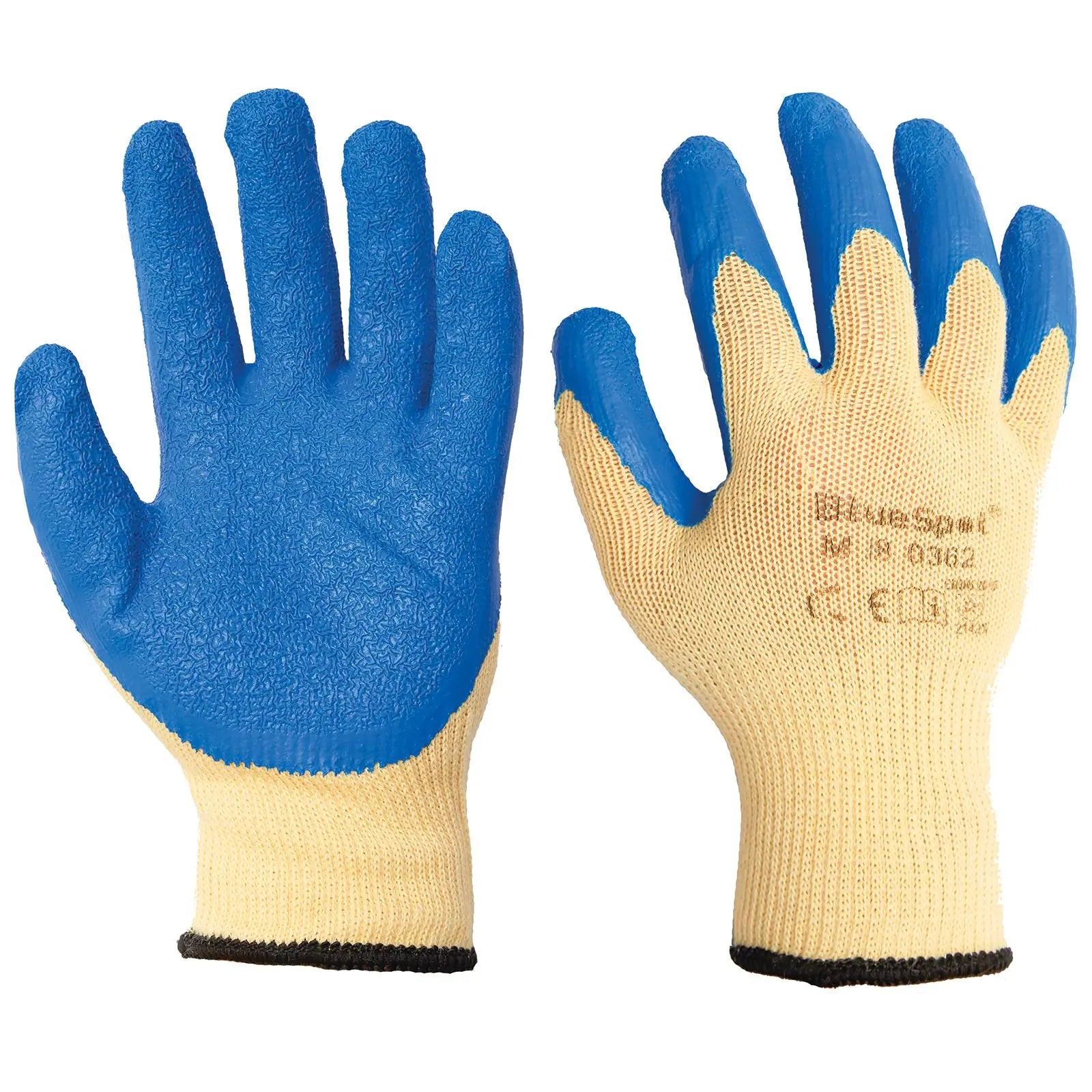 BlueSpot Latex Grip Gloves 1 Pair