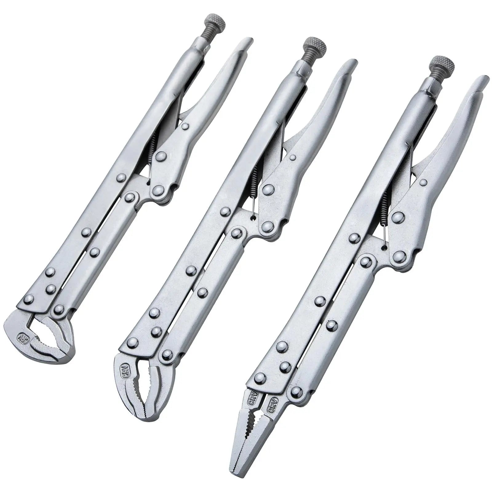 BlueSpot Locking Plier Grips Extra Long 3 Piece 300mm (12")