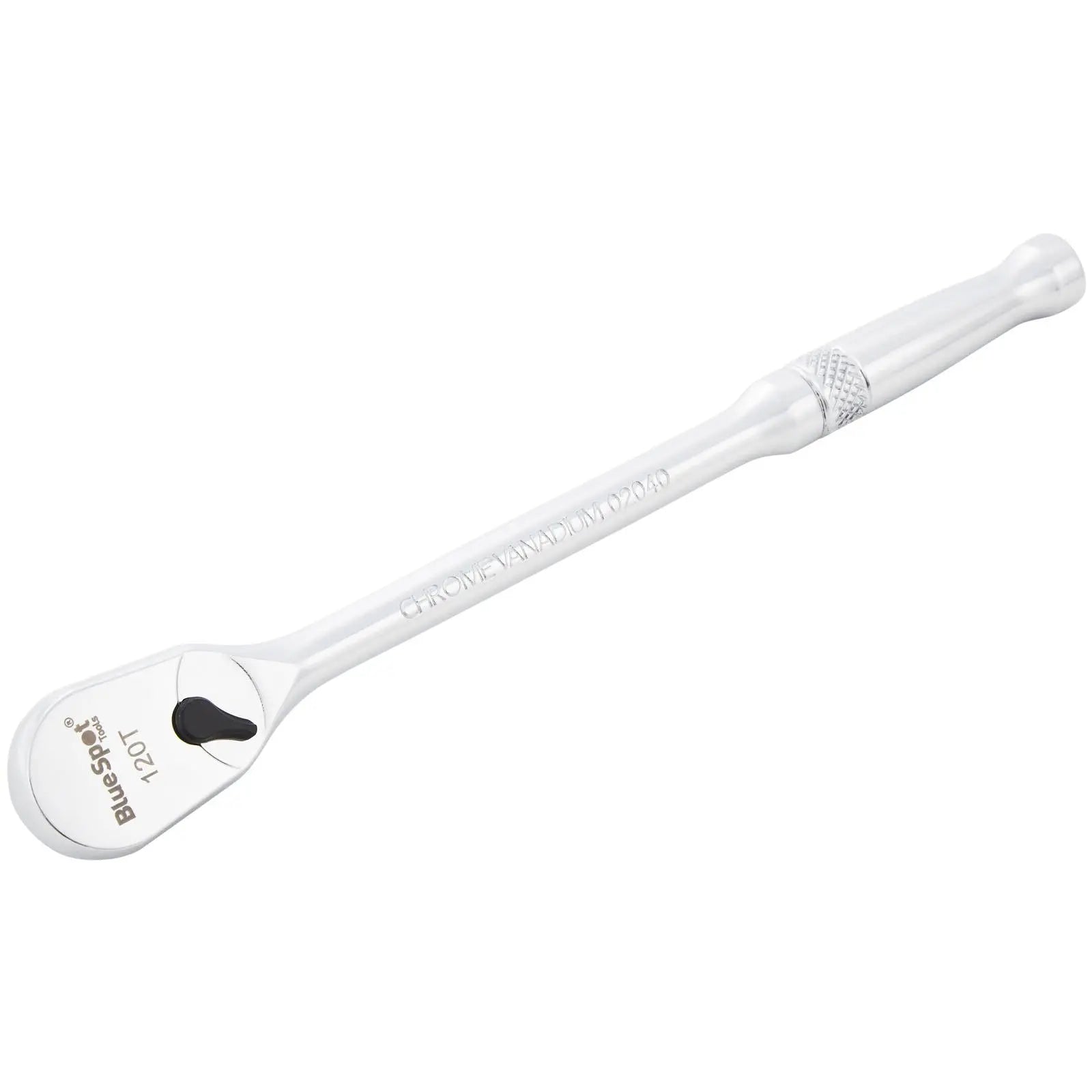 BlueSpot Long Ratchet Handle Socket Wrench 1/4" Drive 120 Teeth 200mm White Rose Tools