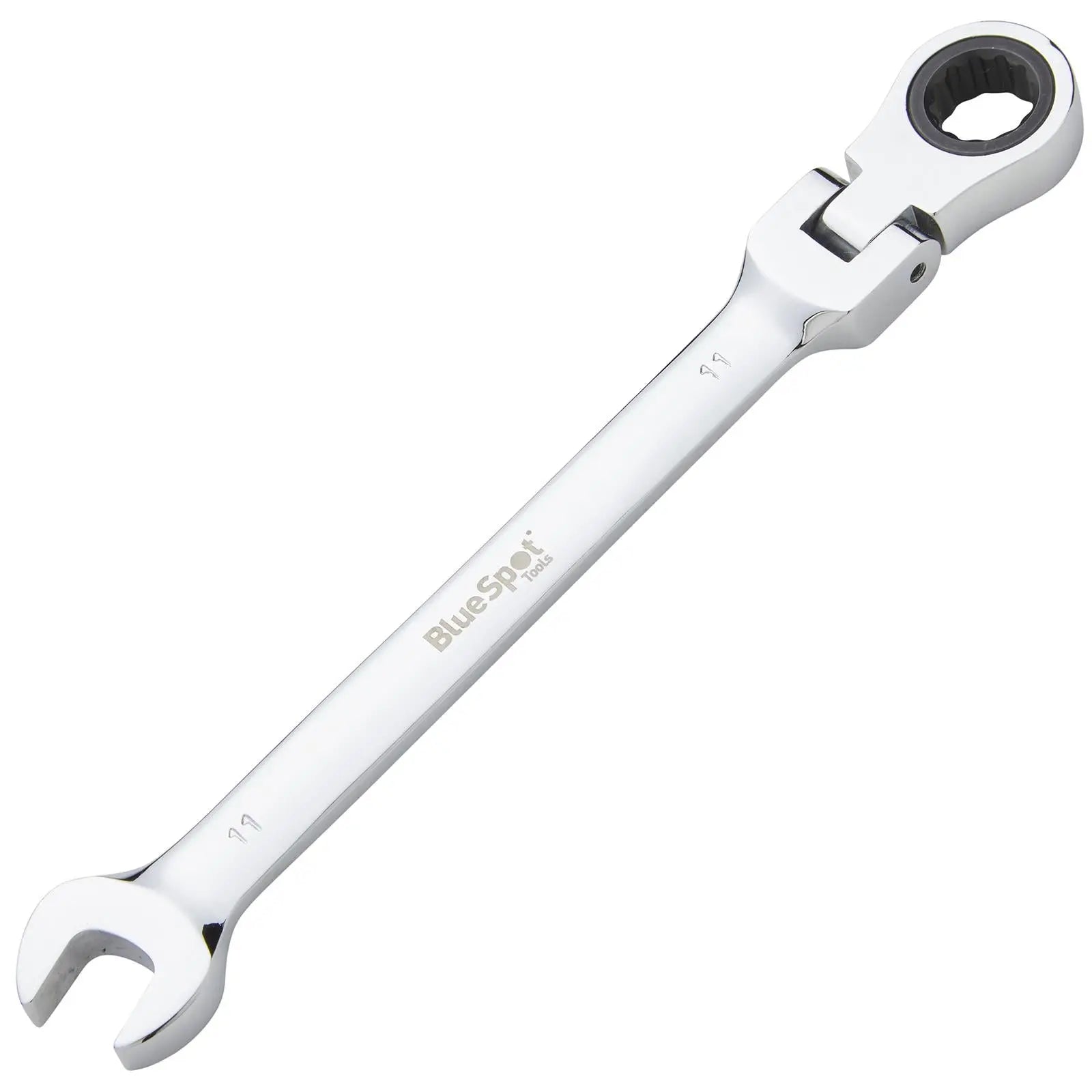 BlueSpot Ratchet Combination Spanner Flexible Head Chrome Vanadium 11mm