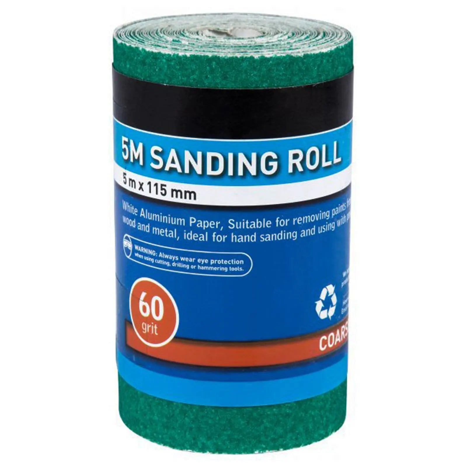 BlueSpot Sanding Paper Roll 5m x 115mm Aluminium Oxide