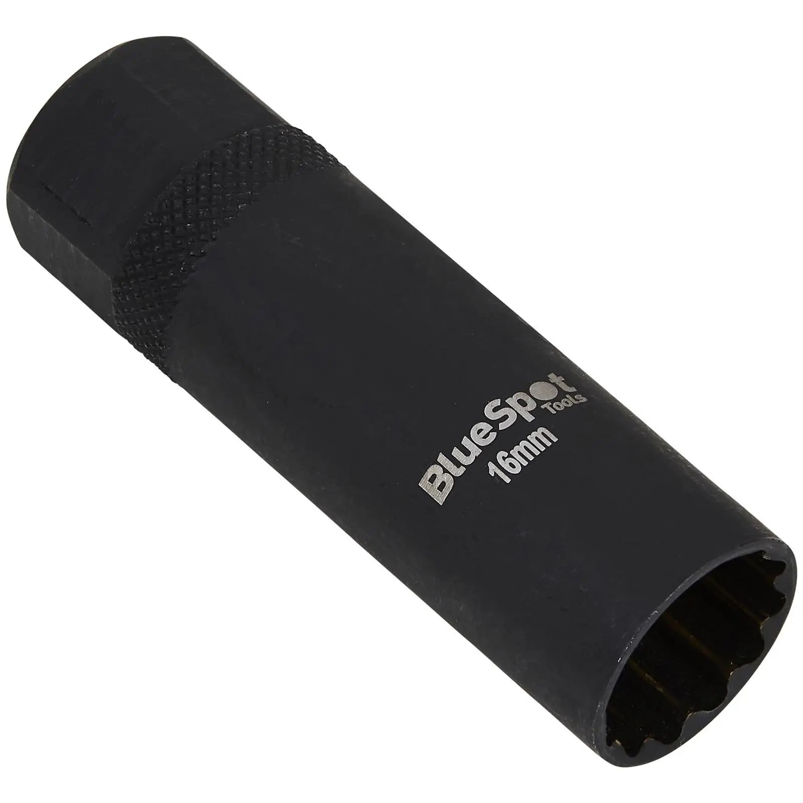 BlueSpot Spark Plug Socket 16mm Thin Wall 3/8" Drive 12 Point White Rose Tools