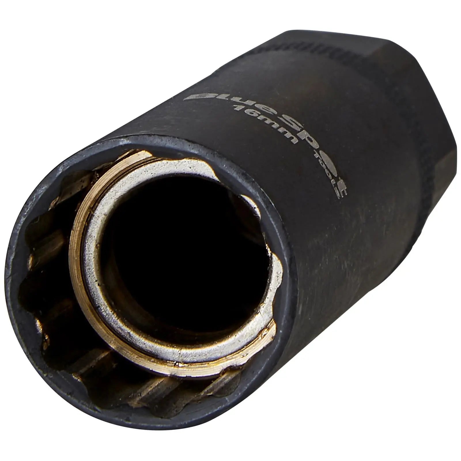 BlueSpot Spark Plug Socket 16mm Thin Wall 3/8" Drive 12 Point White Rose Tools