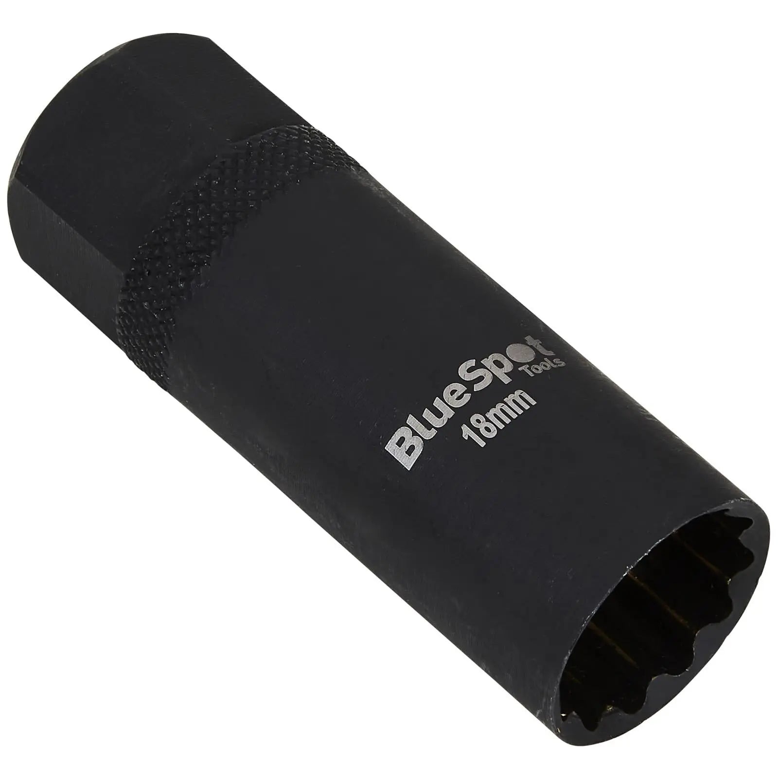 BlueSpot Spark Plug Socket 18mm Thin Wall 3/8" Drive 12 Point White Rose Tools