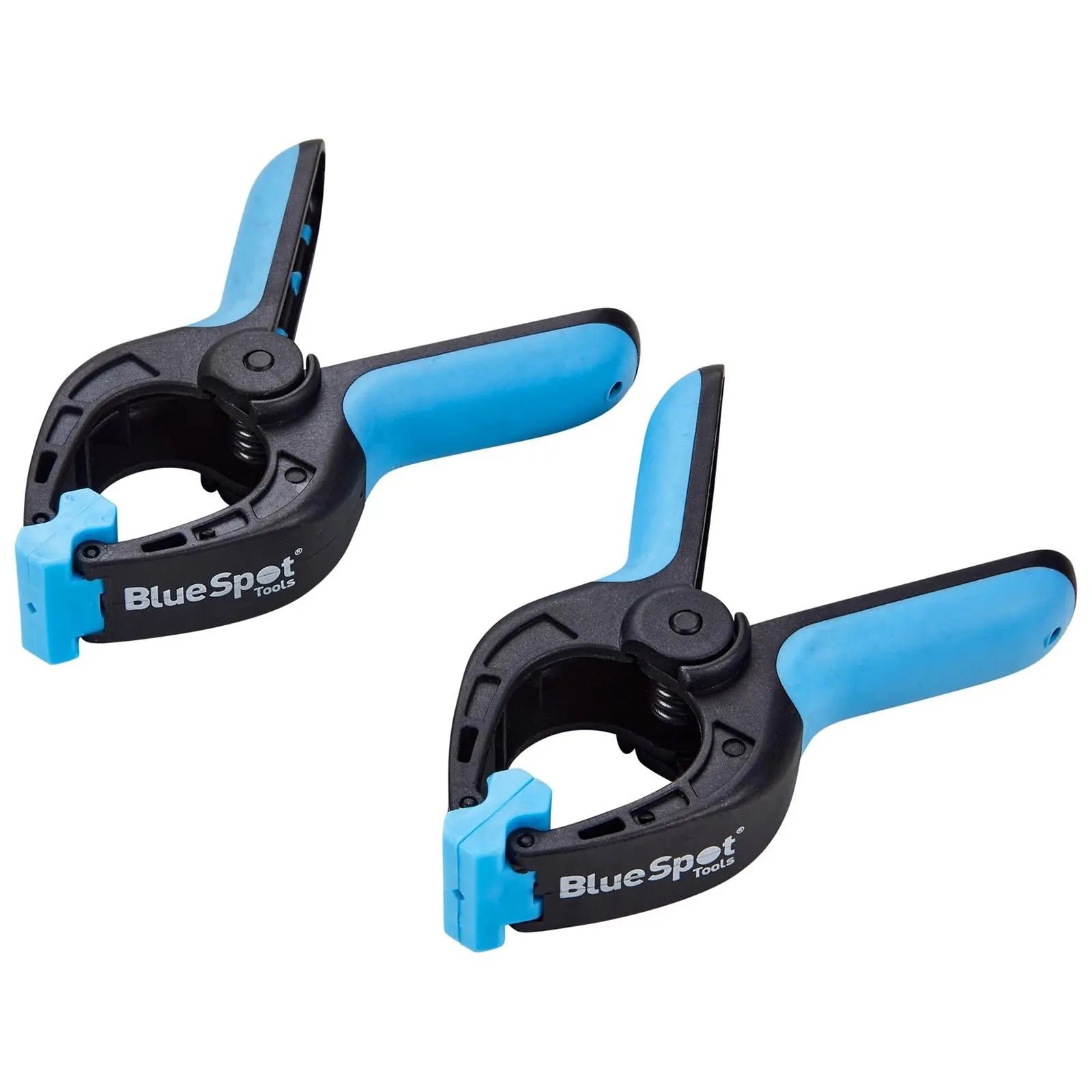 BlueSpot Spring Clamps 100mm 4in 2 Piece  White Rose Tools