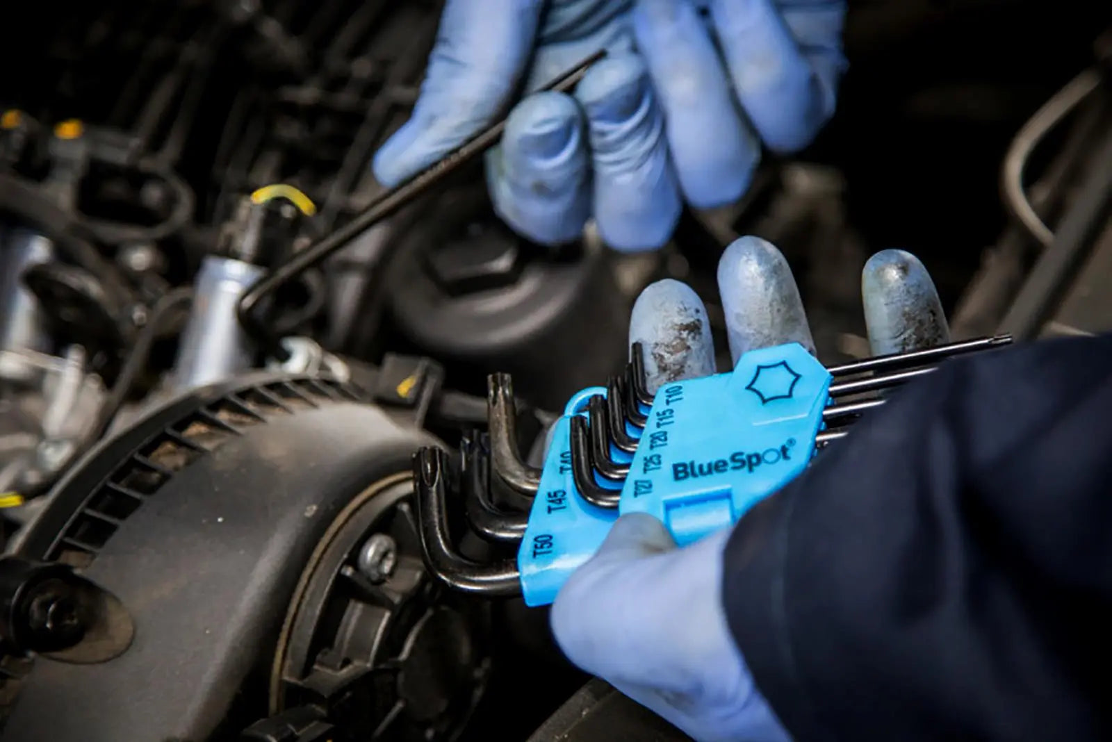 BlueSpot Torx Key Set Long Arm 9 Piece T10-T50