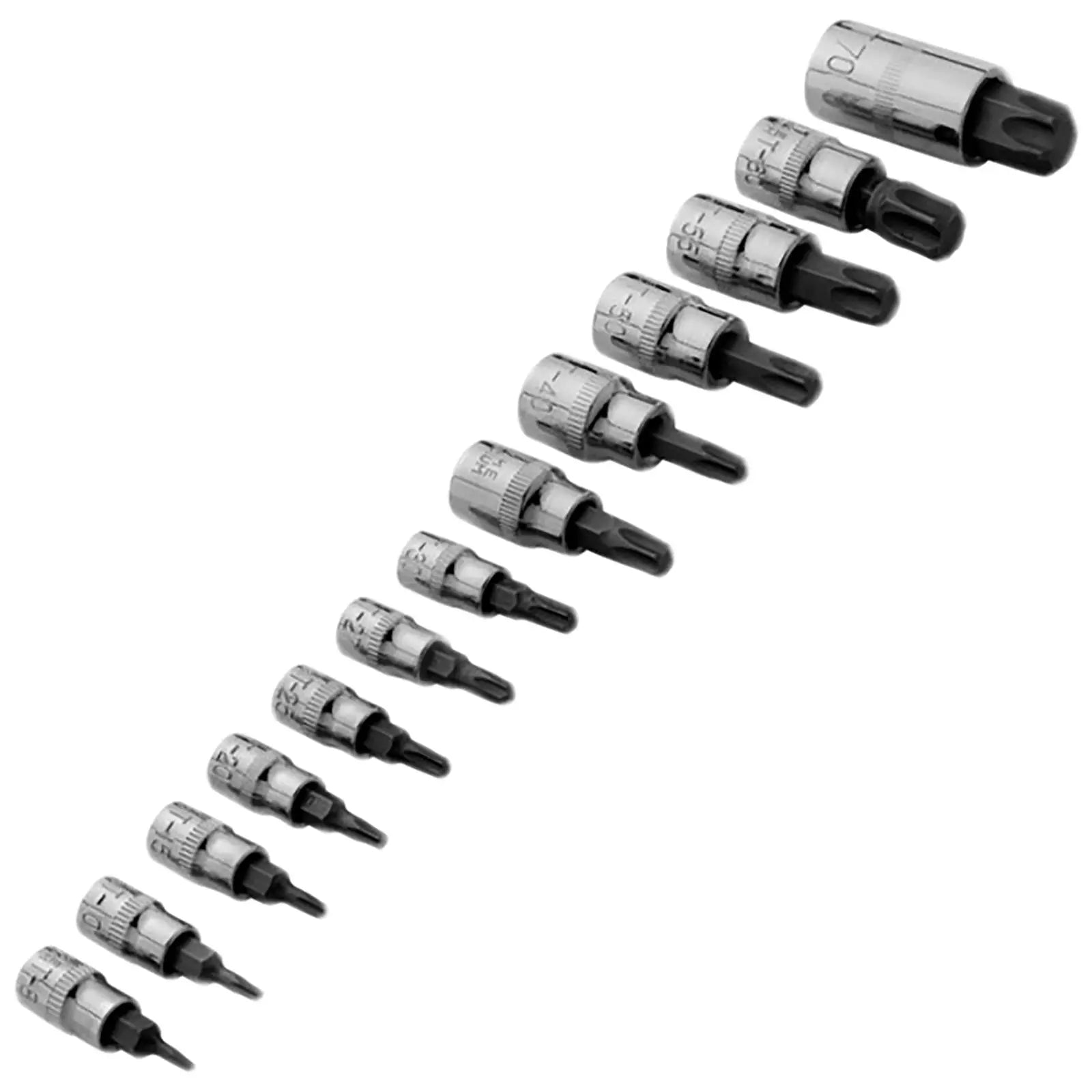 BlueSpot Torx Socket Bit Set 13 Piece in Storage Case T8-T70