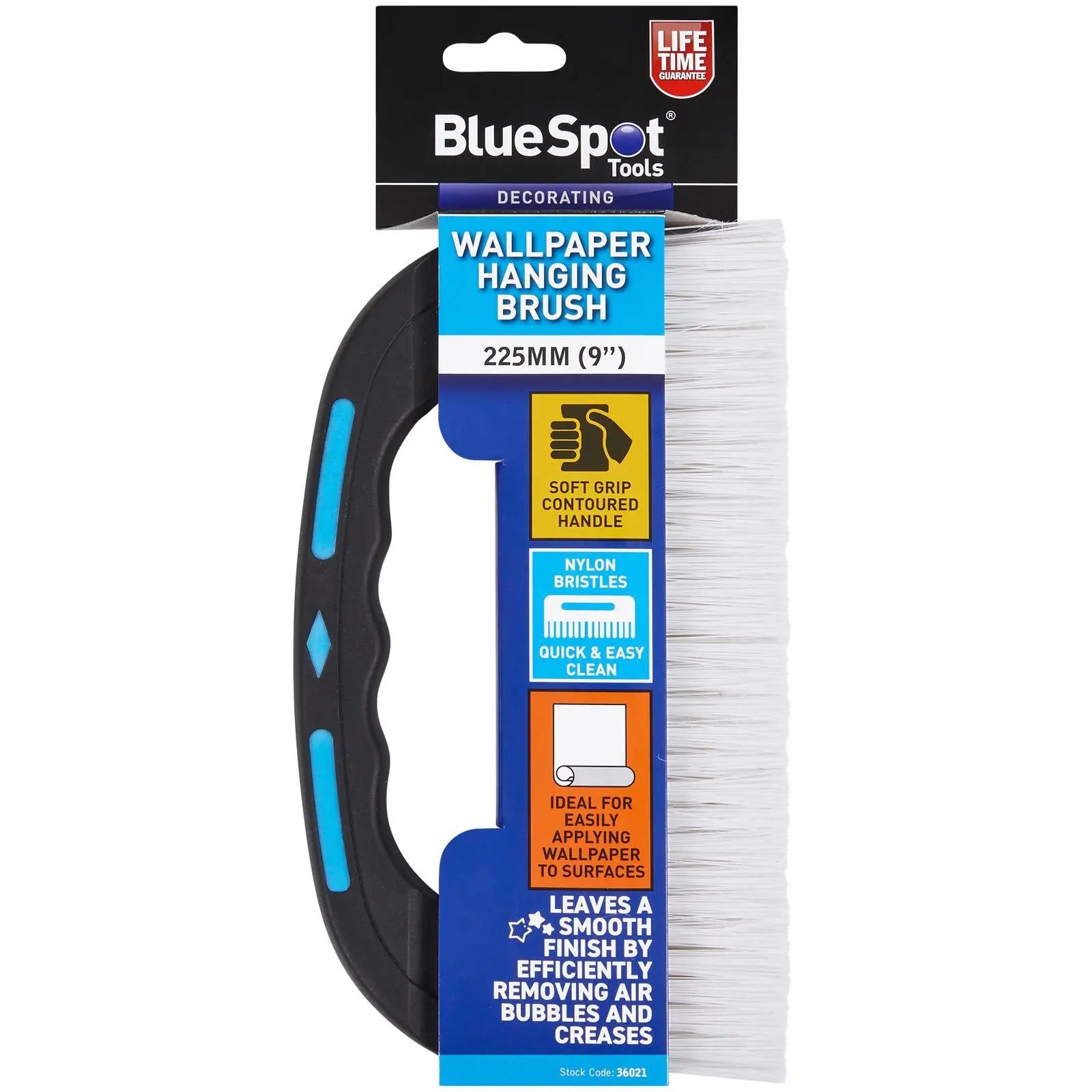 BlueSpot Wallpaper Hanging Brush 225mm White Rose Tools
