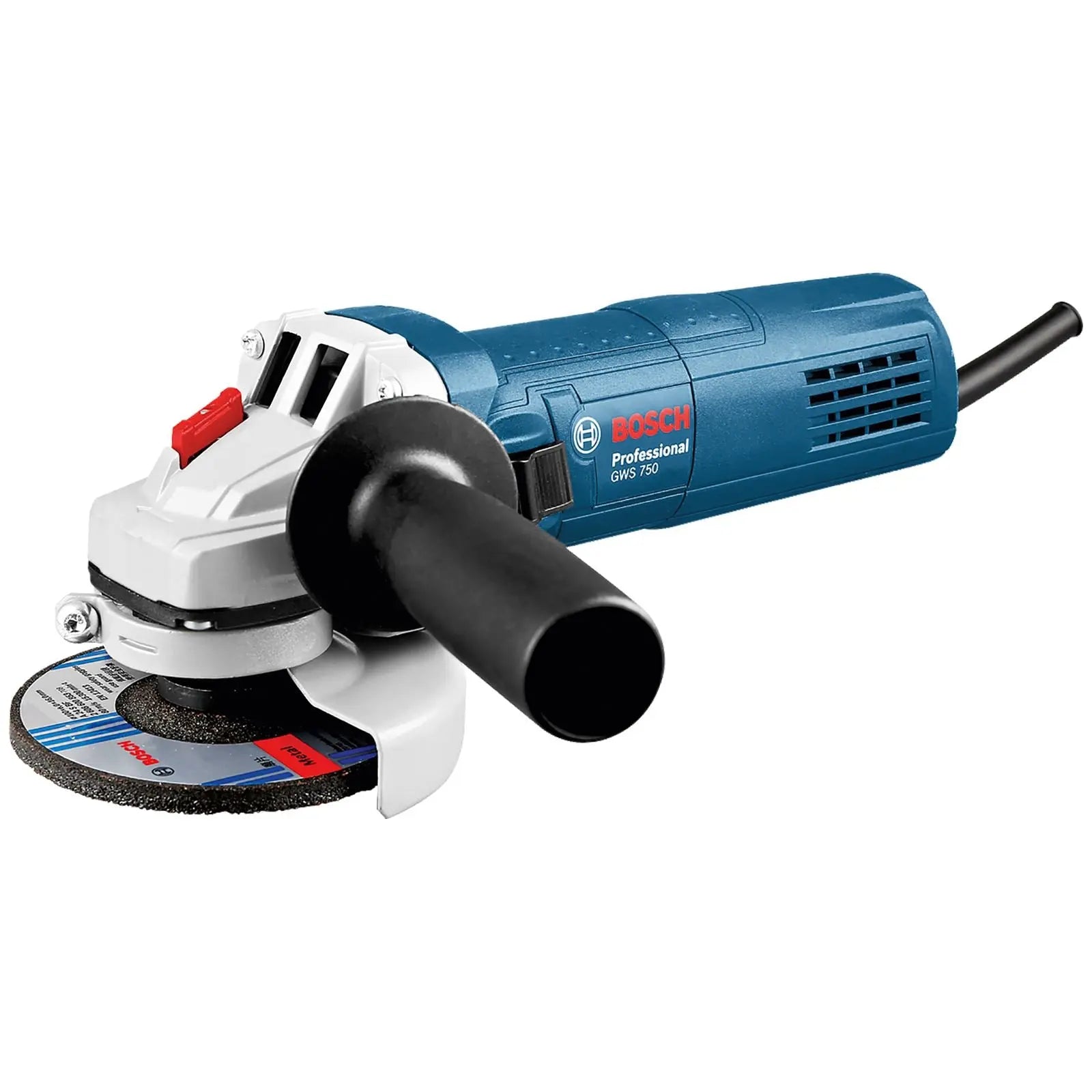 Bosch Angle Grinder 115mm 380W 240V Corded GWS 750 White Rose Tools