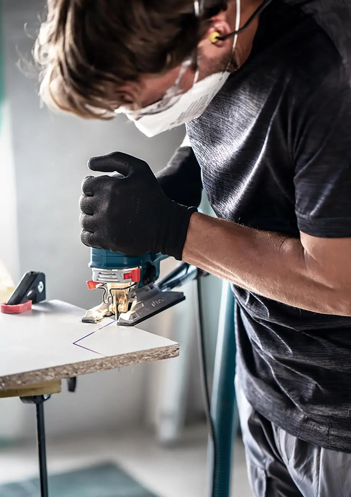 Bosch EXPERT Jigsaw Blades 5 Piece T308BF Hardwood 2 Side Clean 117mm White Rose Tools