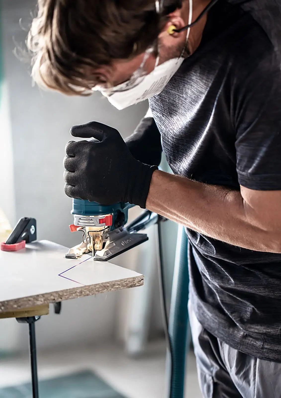 Bosch EXPERT Jigsaw Blades 5 Piece T308BF Hardwood 2 Side Clean 117mm White Rose Tools