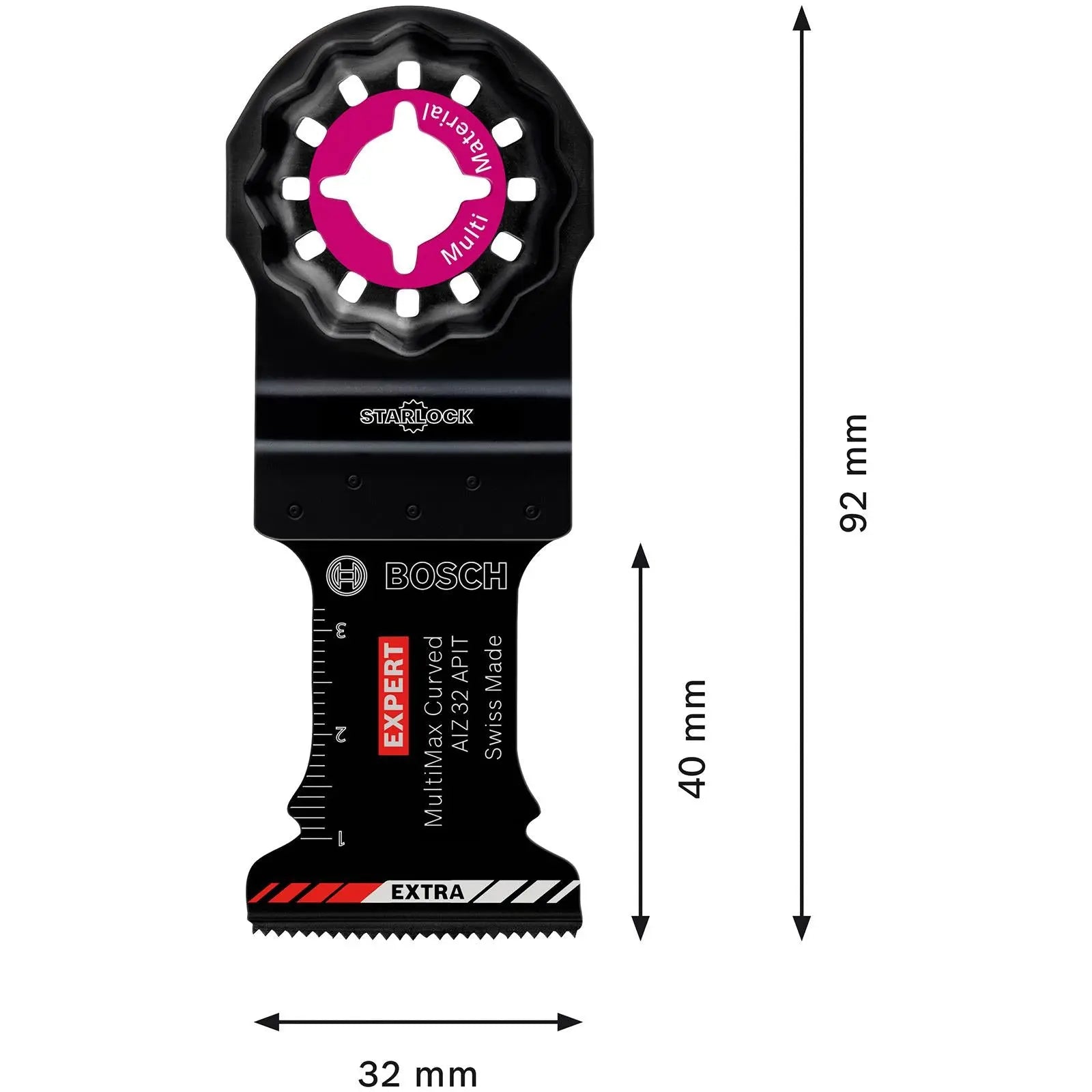 Bosch EXPERT Multi Tool Blade Starlock 32mm x 40mm Carbide Technology AIZ 32 APIT MultiMax  White Rose Tools