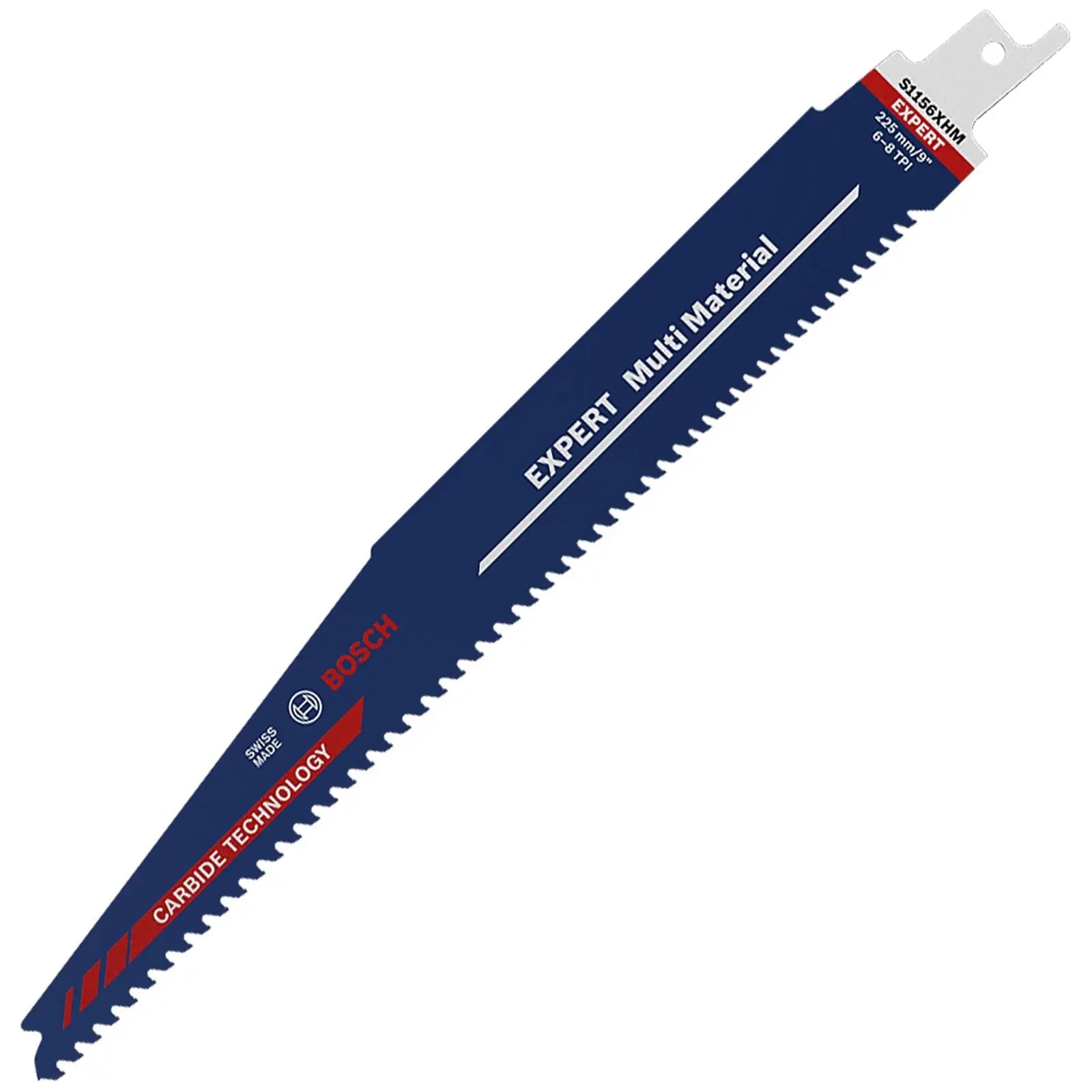 Bosch EXPERT Reciprocating Saw Blade Multi Material 225mm 9" S1156XHM 1 Pack White Rose Tools