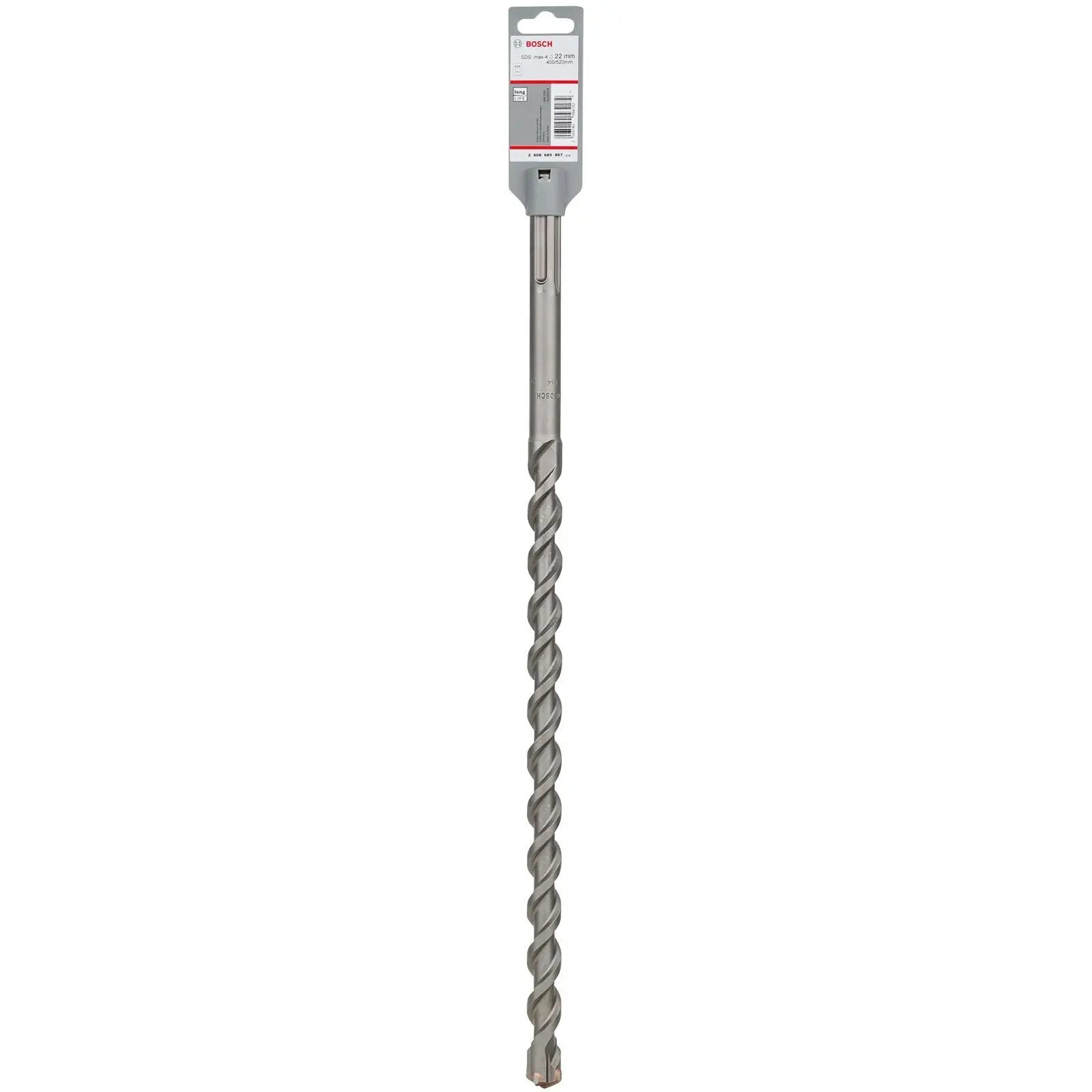 Bosch Hammer Drill Bit SDS Max 4 Cutter Head Concrete Masonry 22 x 520mm (WL:400mm)  White Rose Tools