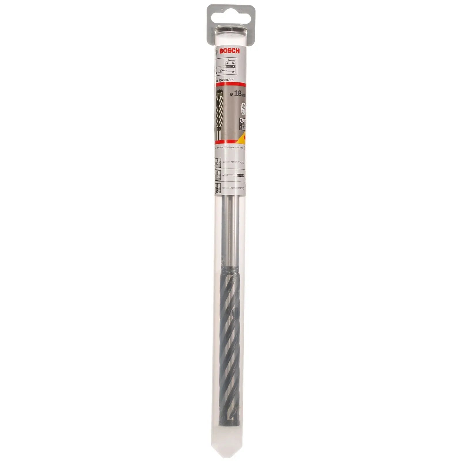 Bosch Rebar Cutter Drill Bit 4 Cutter SDS Plus 9 Reinforced Concrete 300mm 16-32mm (WL:120mm)  White Rose Tools