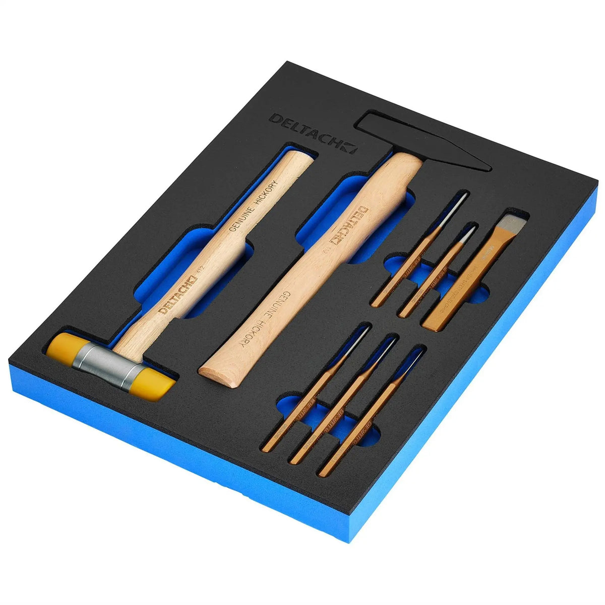 Bunker Hammer and Pin Punch Set in EVA Foam Inlay (8 Piece) 29715 White Rose Tools