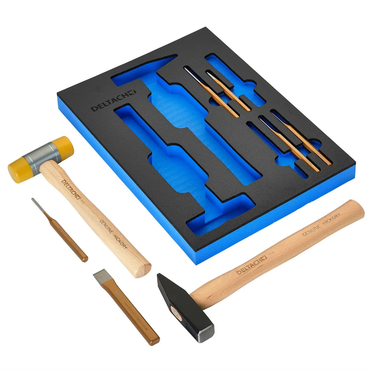 Bunker Hammer and Pin Punch Set in EVA Foam Inlay (8 Piece) 29715 White Rose Tools