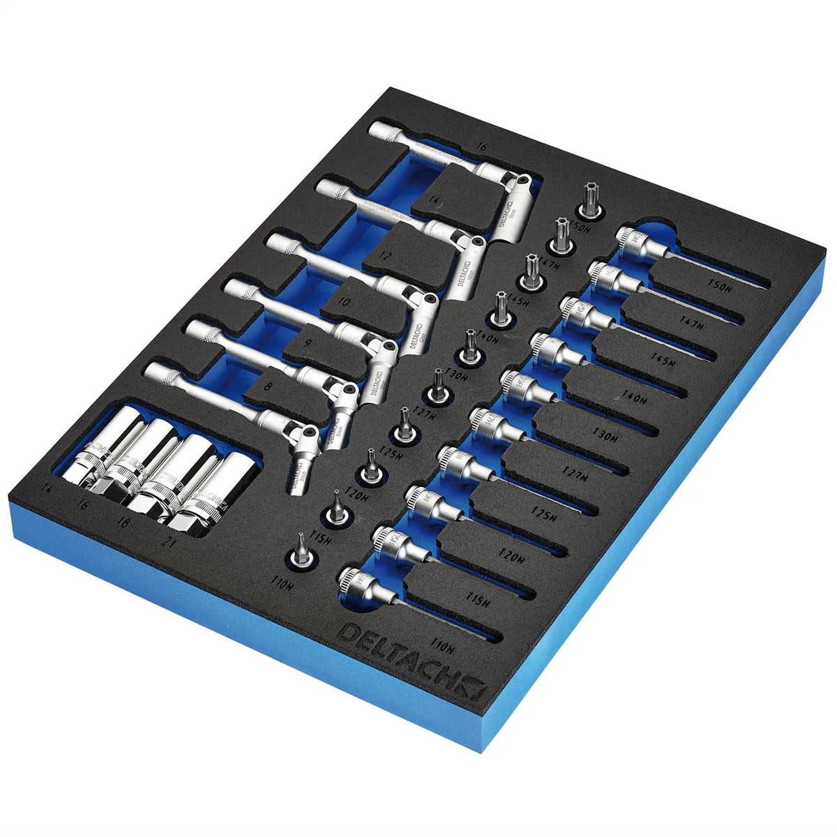 Bunker Spark and Glow Plug Set in EVA Foam Inlay 3/8" (20 Piece) 29713 White Rose Tools