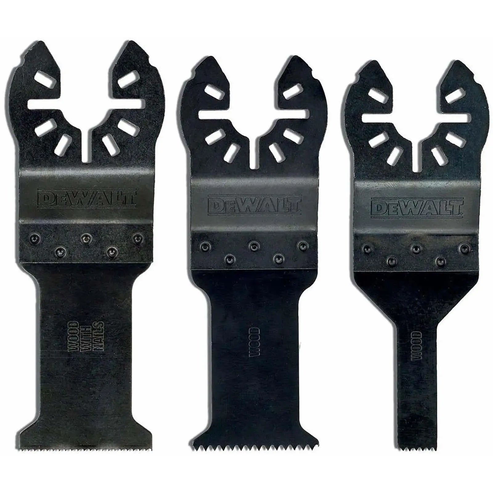 DeWalt Multi-Tool Saw Blade Set Oscillating Cutting Wood Nails Accessory 3pc DT20713 White Rose Tools