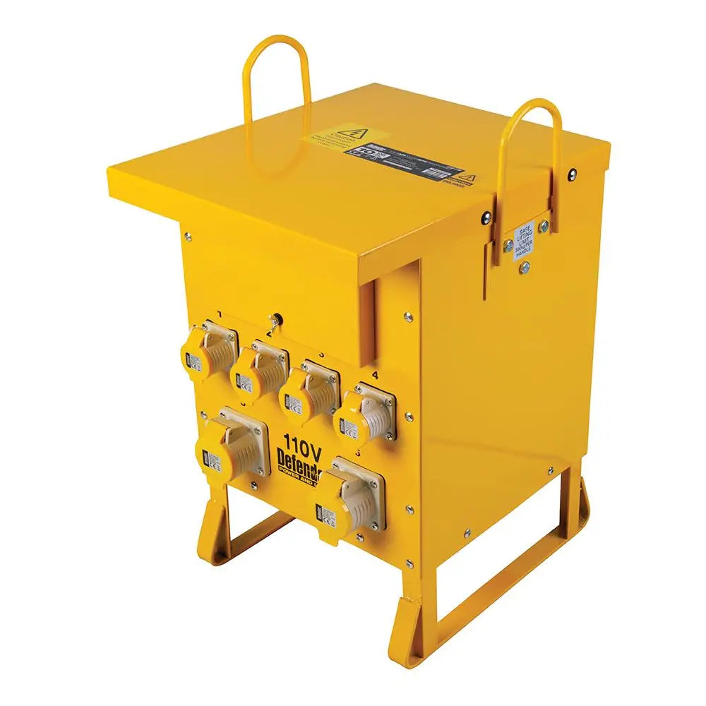 Defender 10kVA Single Phase Transformer 16A / 32A 110V ZE210022  White Rose Tools