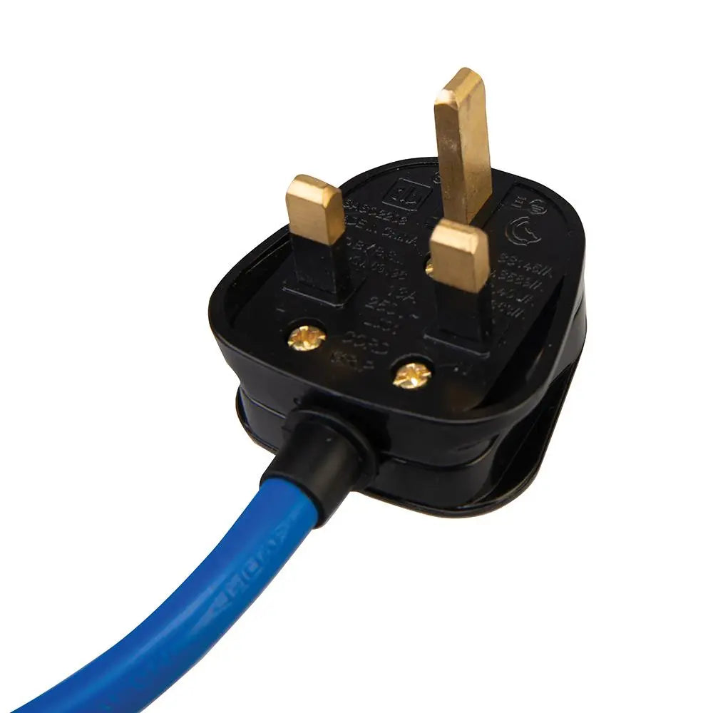 Defender 230V Fly Lead Converter 13A Plug to 16A Socket Caravan Generator