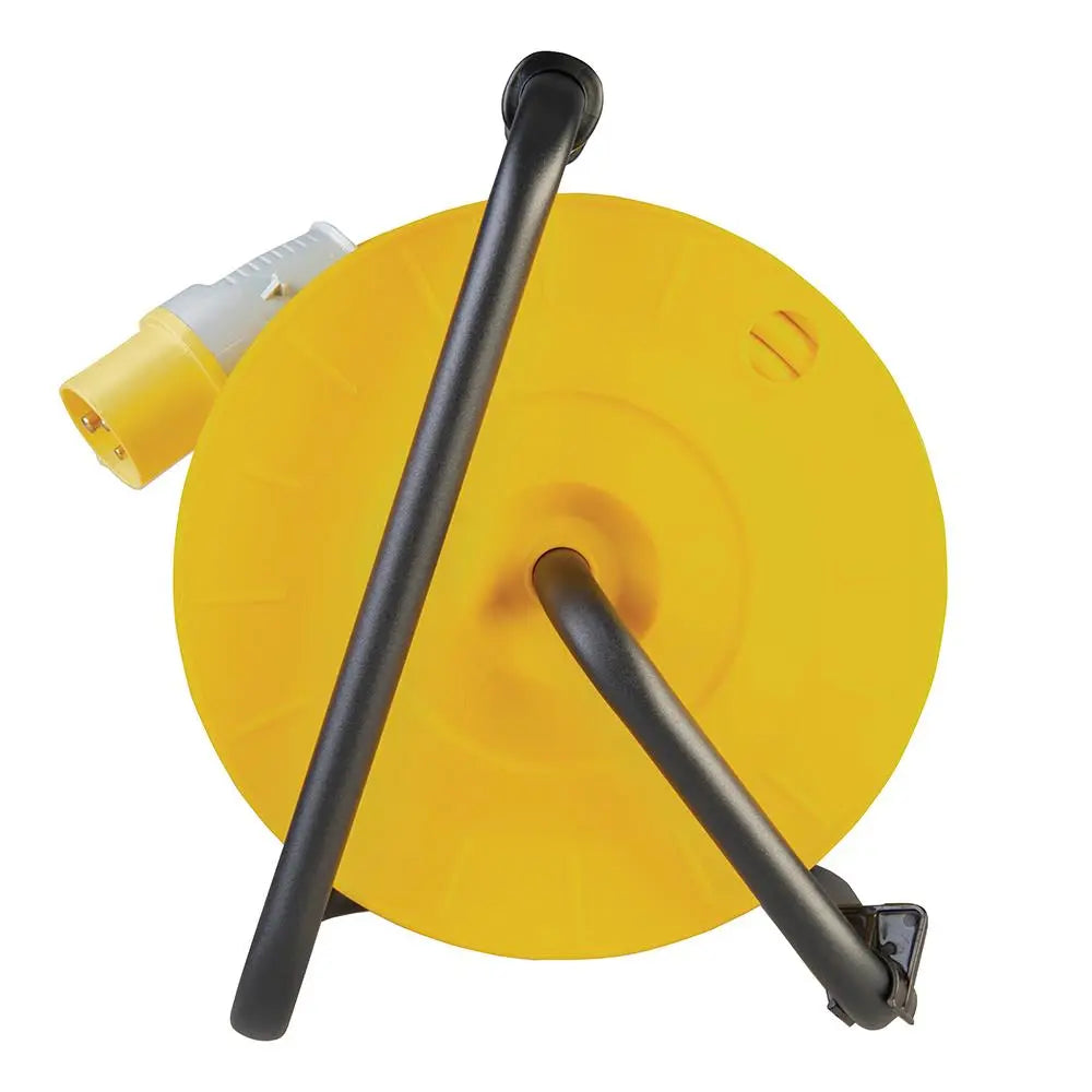 Defender Heavy Duty Industrial Cable Reel 25m 110V E86455 White Rose Tools