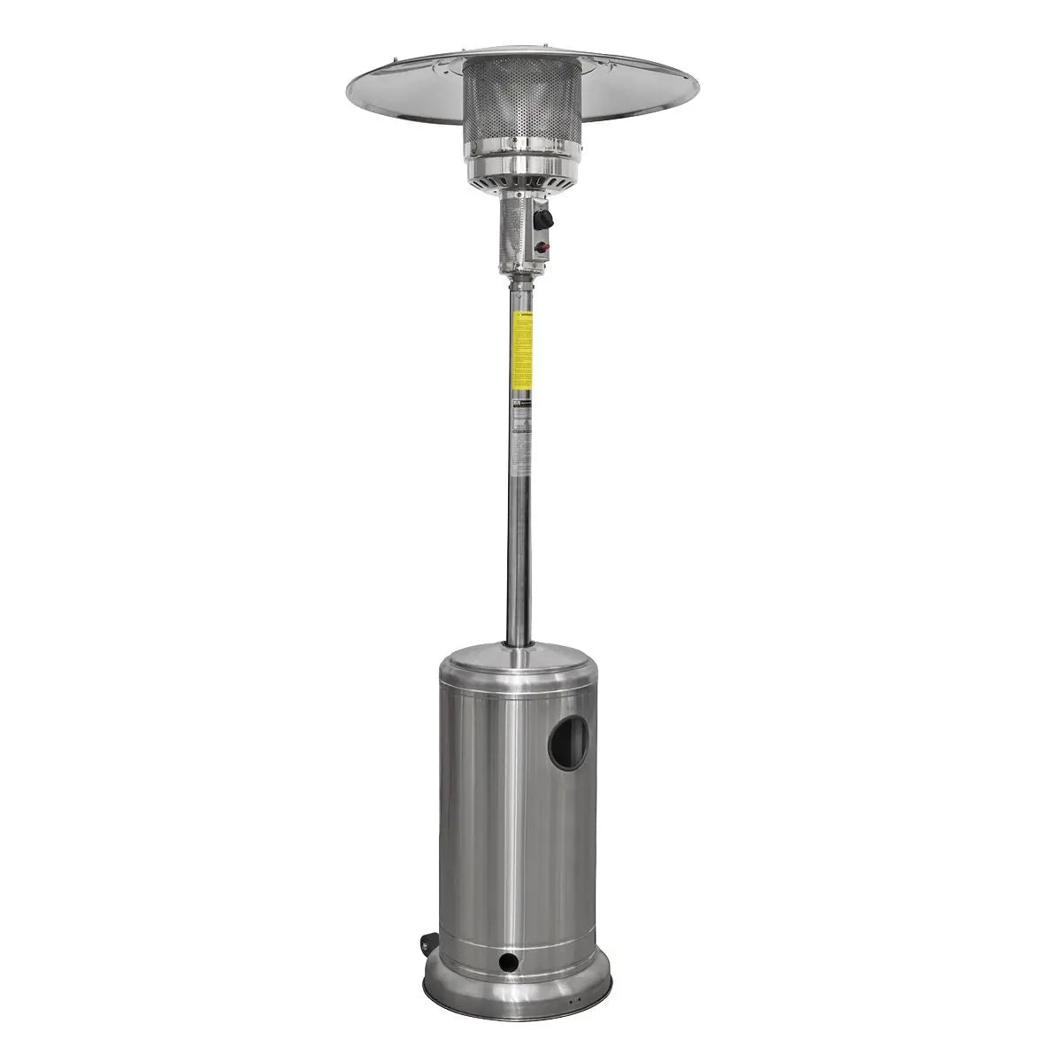 Dellonda 13kW Stainless Steel Commercial Gas Outdoor Garden Patio Heater, Wheels White Rose Tools